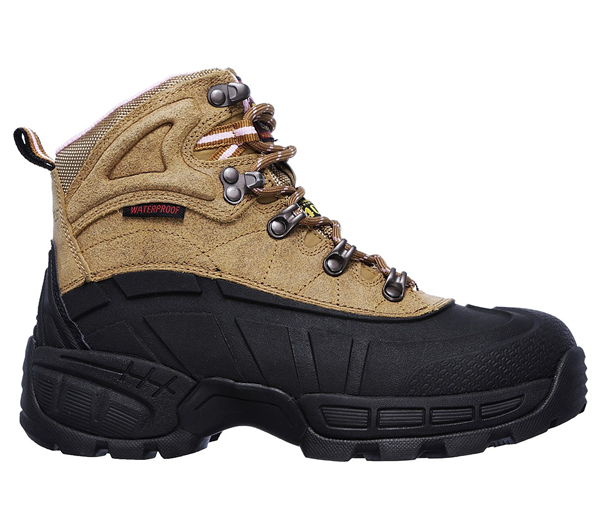 Skechers Women Work: Relaxed Fit Radford - Ligonier WP Comp Toe Light Brown