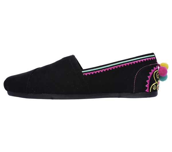 Skechers Women Bobs Plush - Lil Fiesta Black