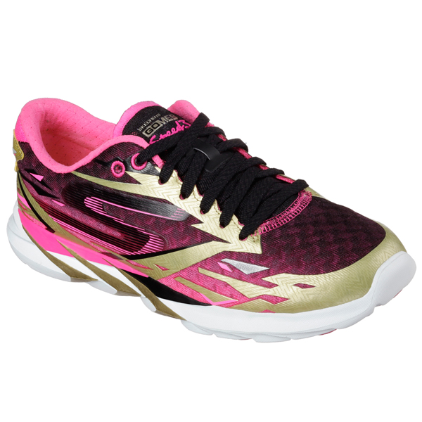 Skechers Women Gomeb Speed Gold/Hot-Pink