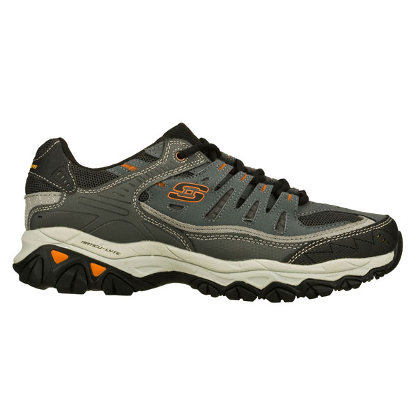 Skechers Men Wide Fit (2E) Shoes - Charcoal