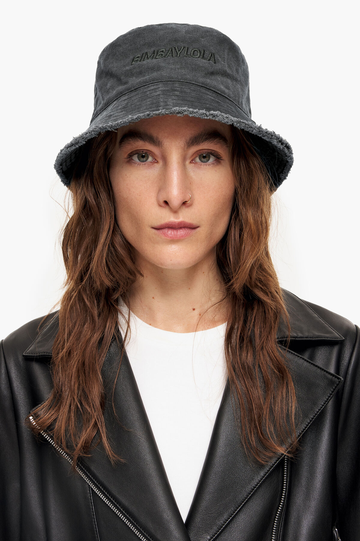 Gorro bucket lavado negro