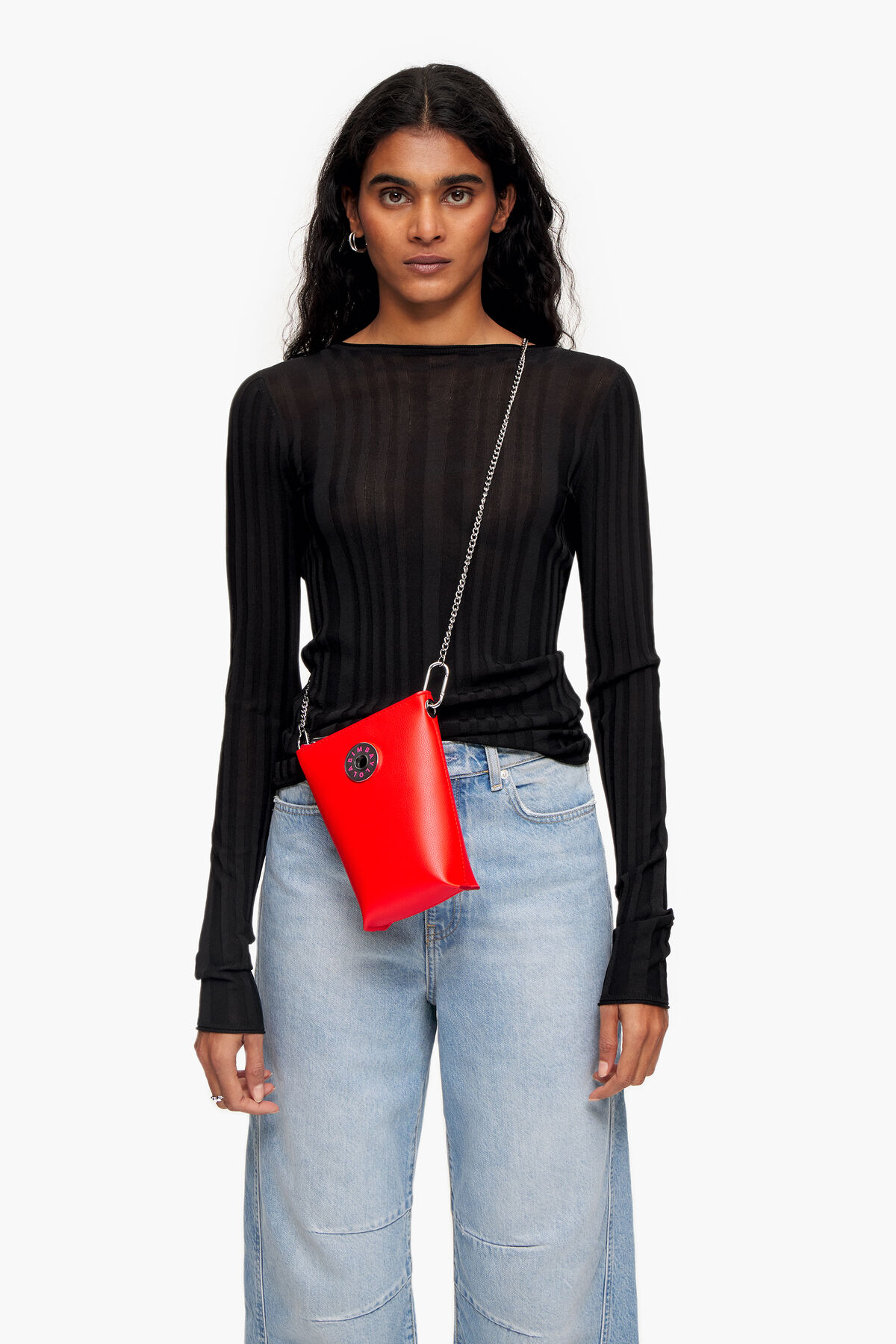 Bolso bandolera XS piel rojo