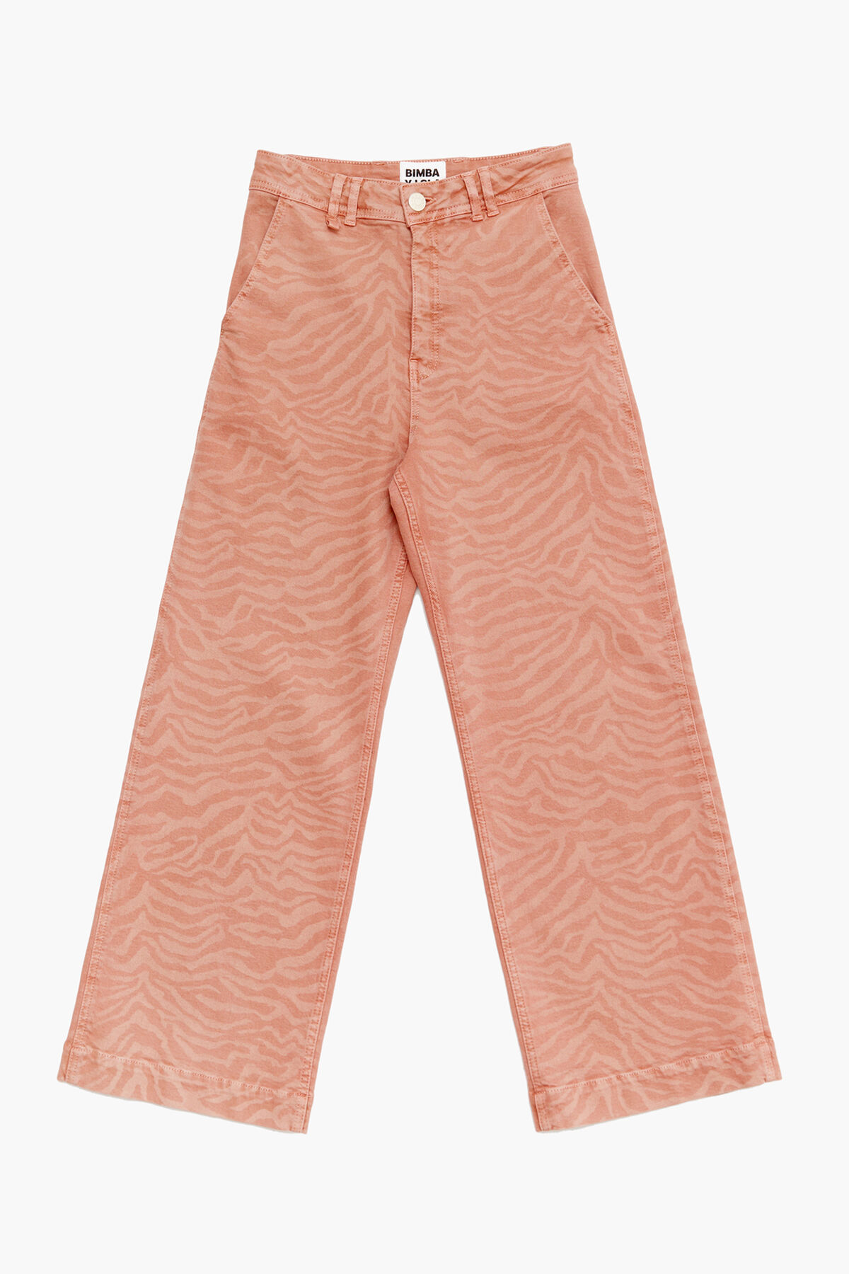 CULOTTE - Vaquero alto print Tiger albaricoque