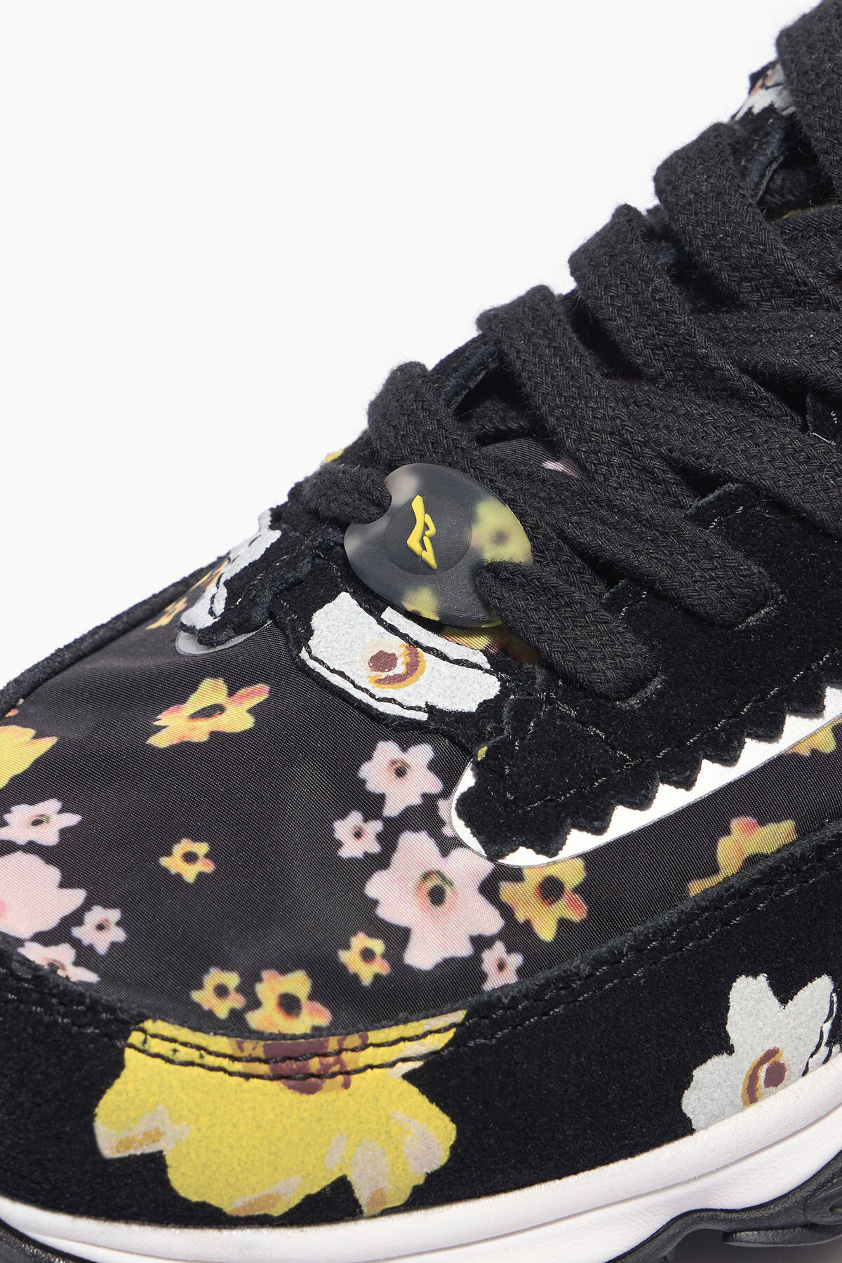 Deportiva runner Pulpo Acrylic Flowers negra