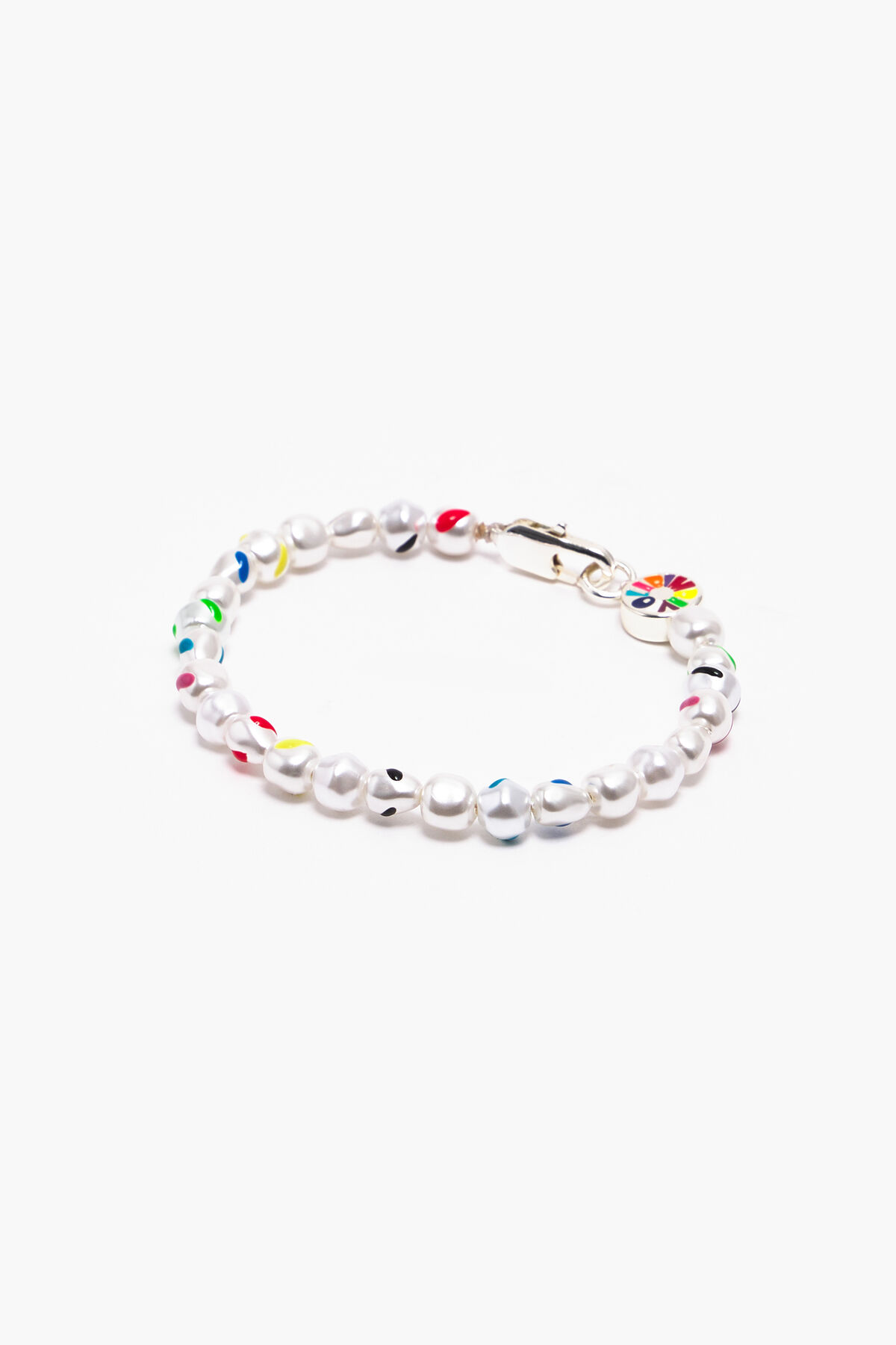 Pulsera perlas multicolores