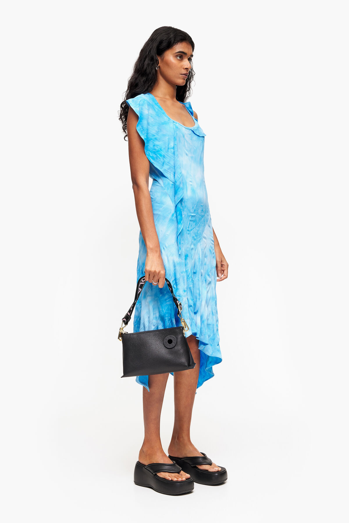 Bolso trapecio S piel negro