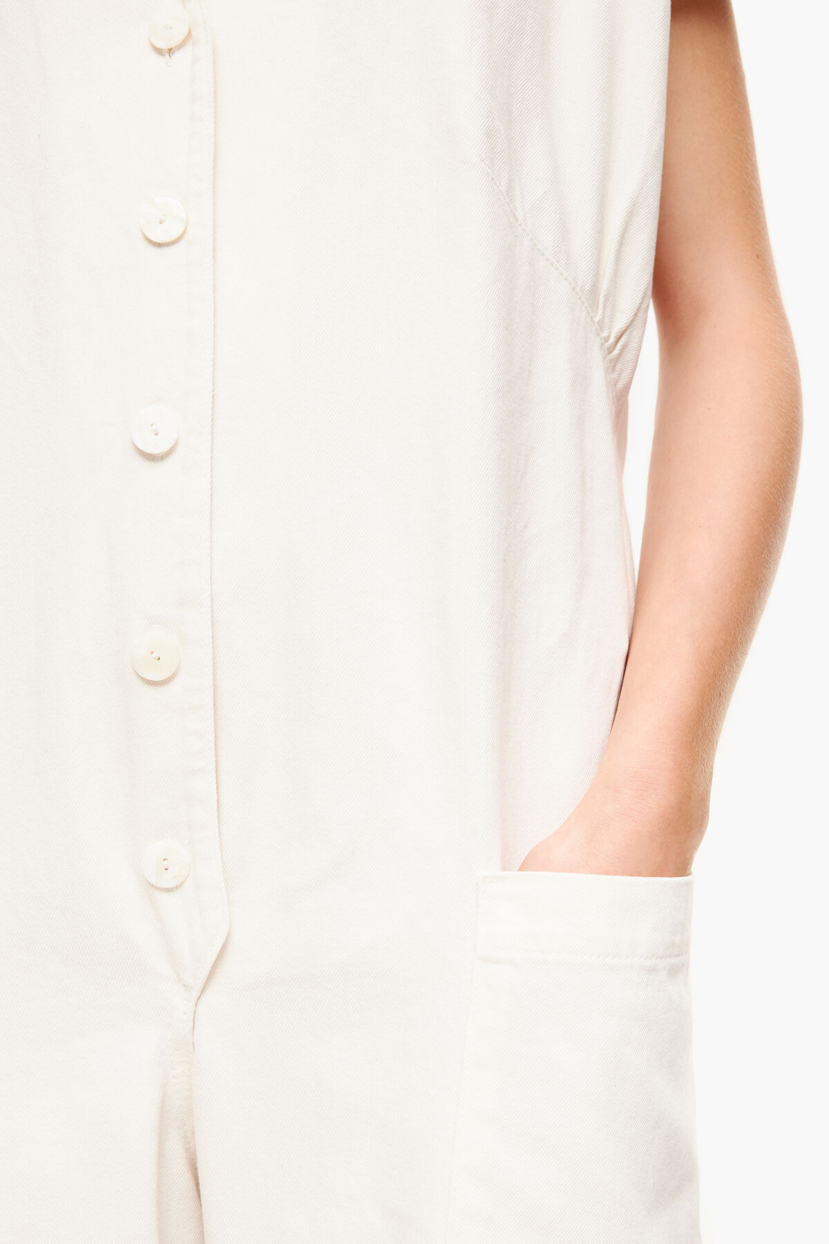 Mono vaquero largo marfil