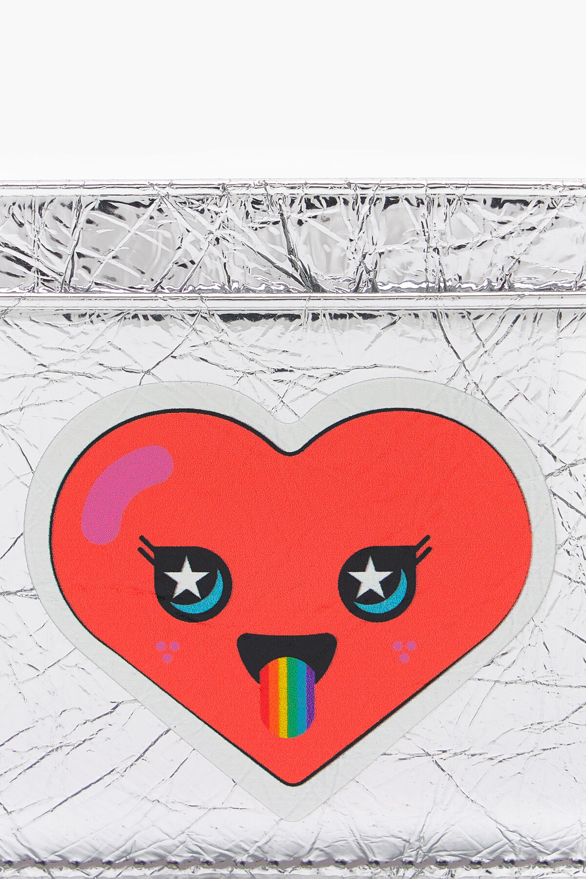 Tarjetero piel plata