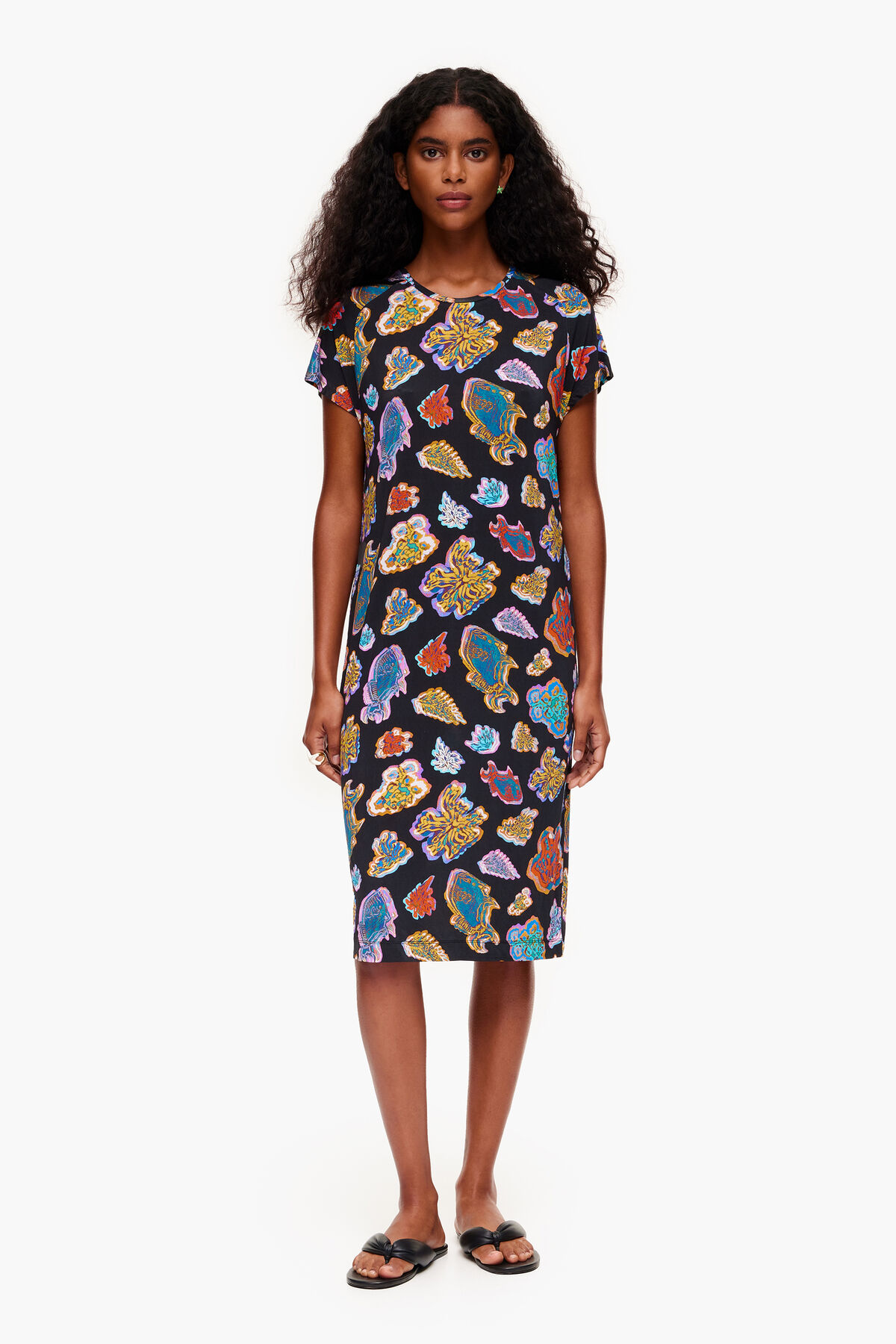 Vestido corto Fish Sea negro