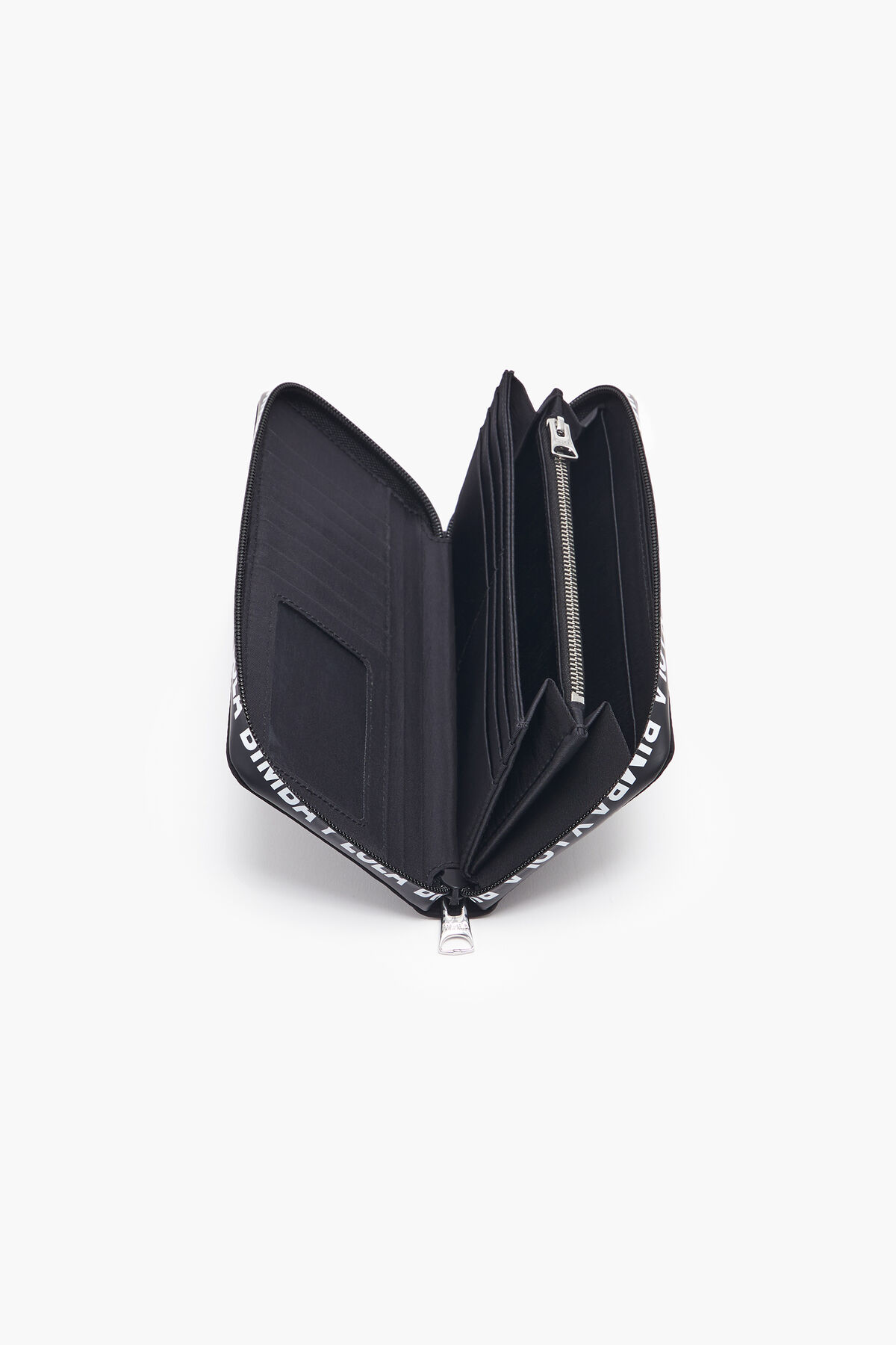 Billetera libro S nylon negra