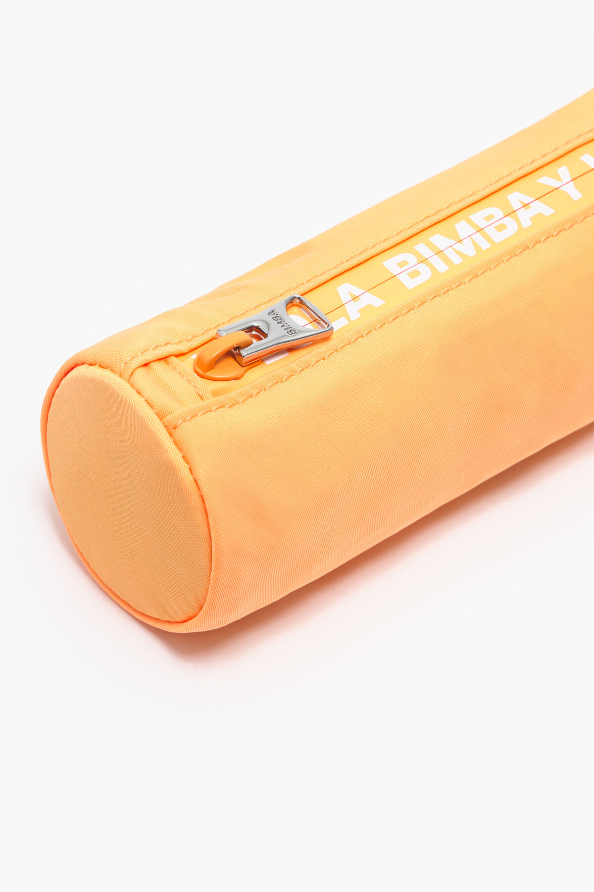 Estuche cilíndrico nylon naranja