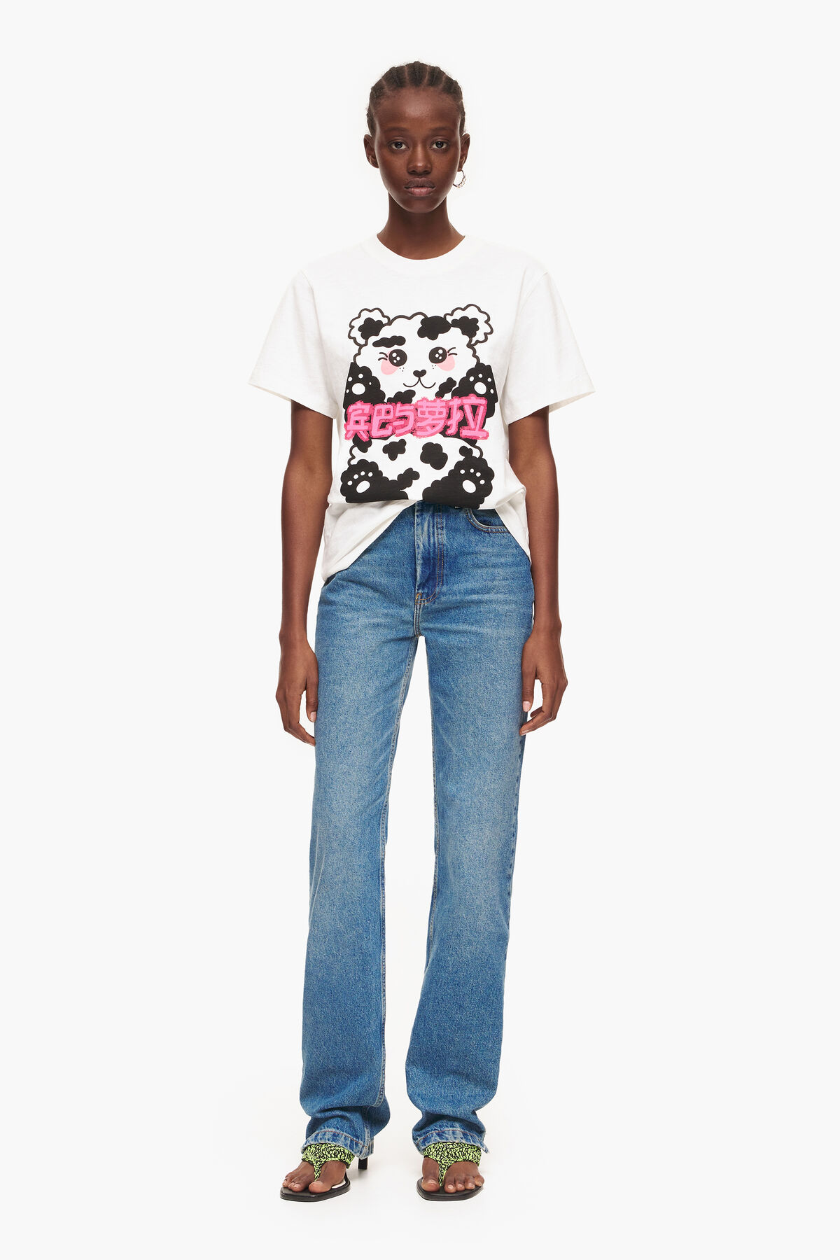 STRAIGHT FULL LENGTH - Vaquero recto azul