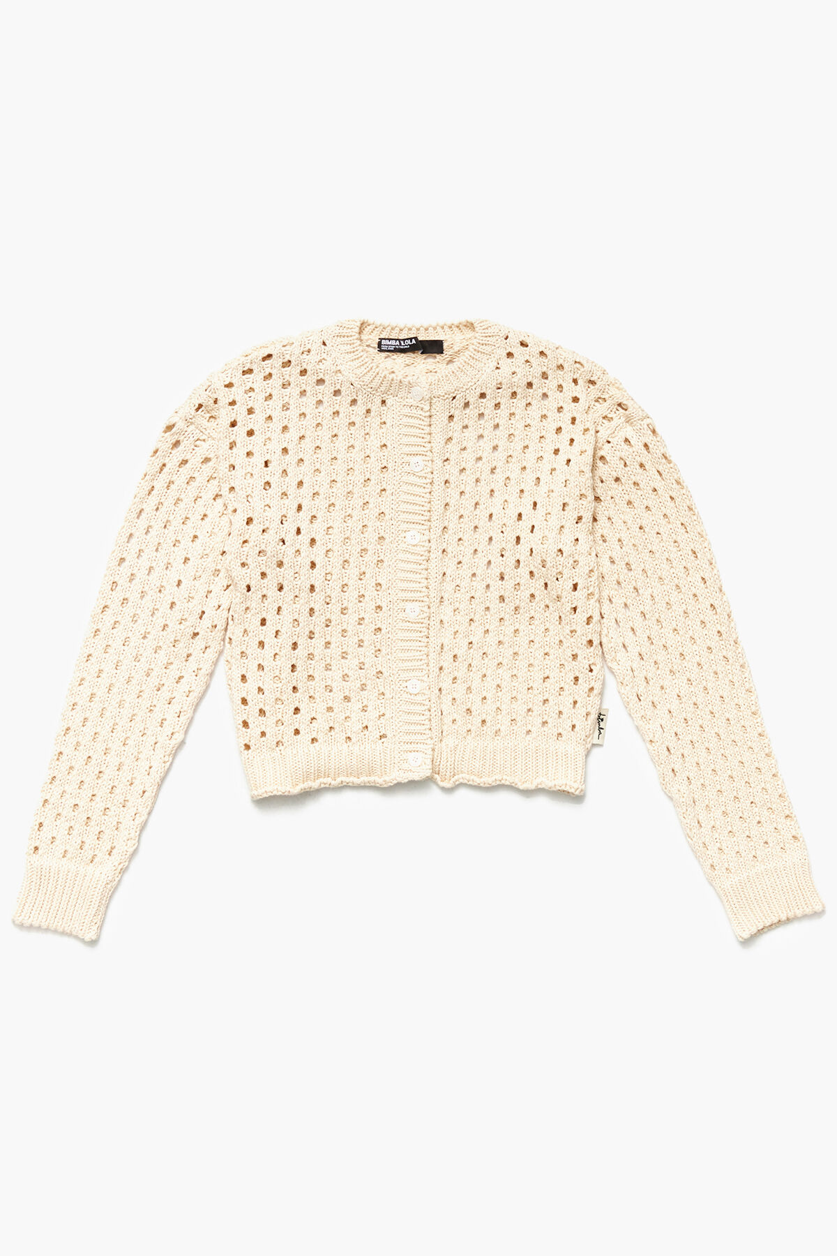 Cárdigan boxy punto negro