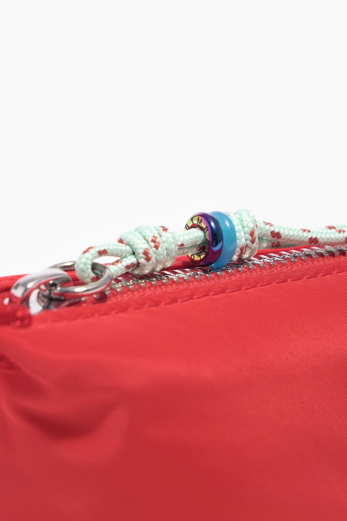 Monedero mini trapecio tomate