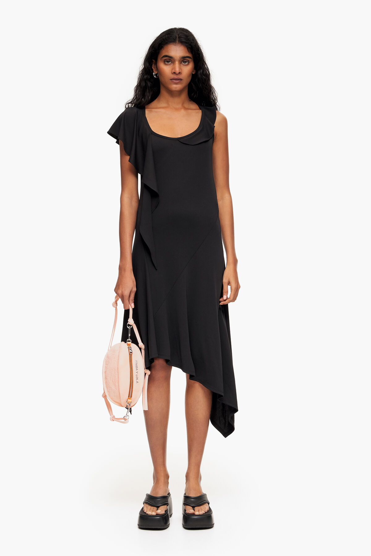 Bolso Pelota S piel rosa claro