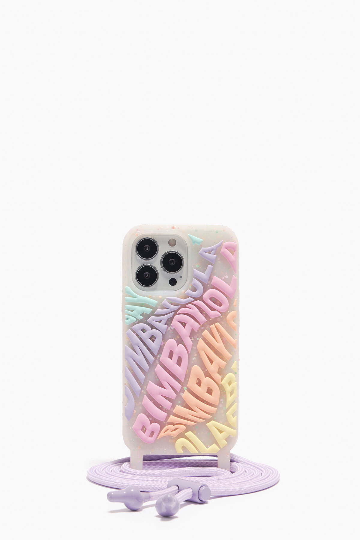 Funda iPhone 13 Pro transparente logo multicolor