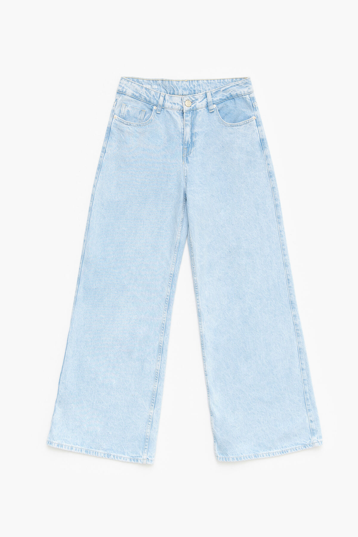 WIDE LEG - Vaquero ancho azul