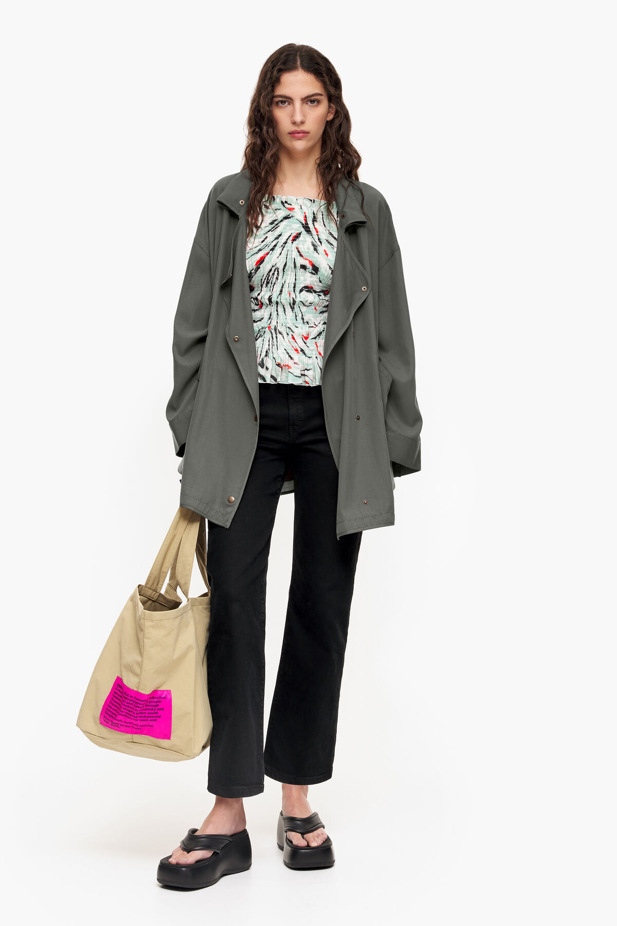 Top print Butterfly Wing menta