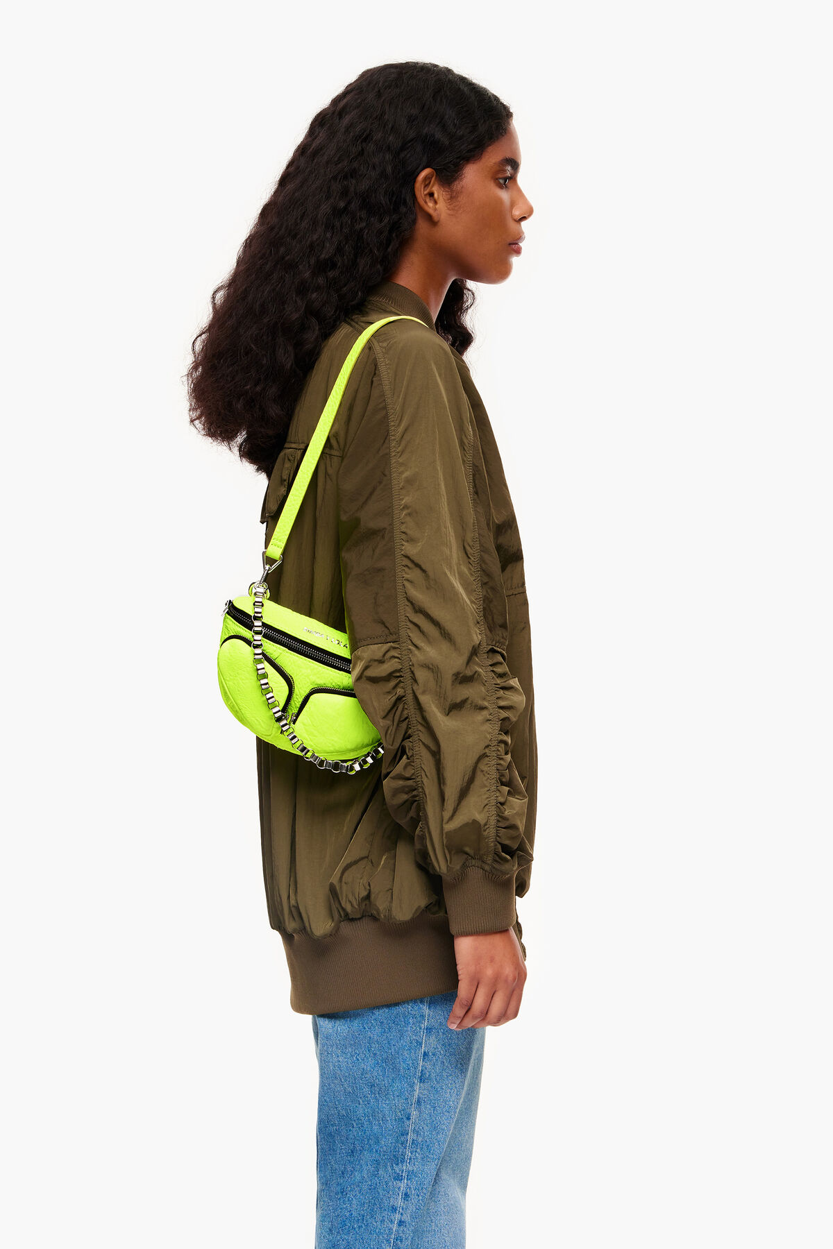 Bolso riñonera Pocket XS piel amarillo