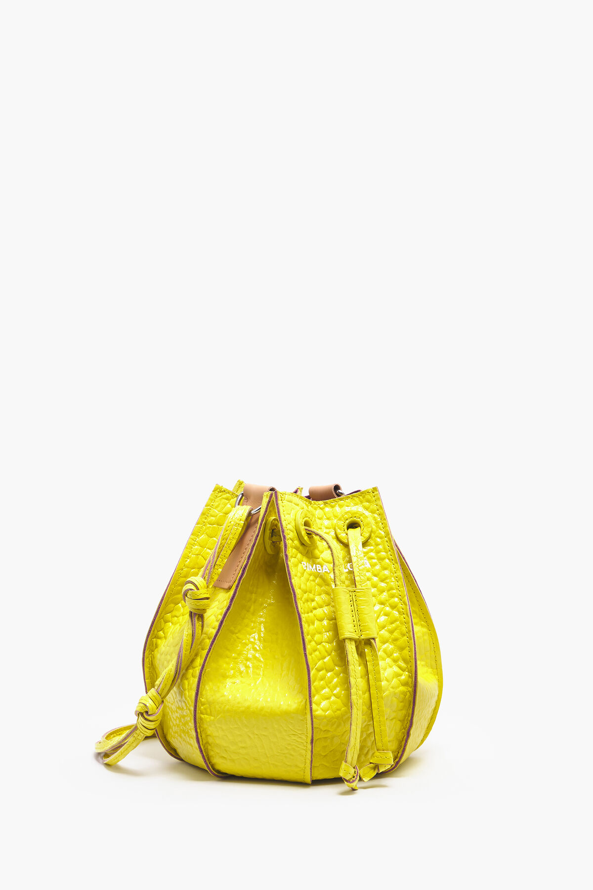 Bolso saca Pelota M piel amarillo