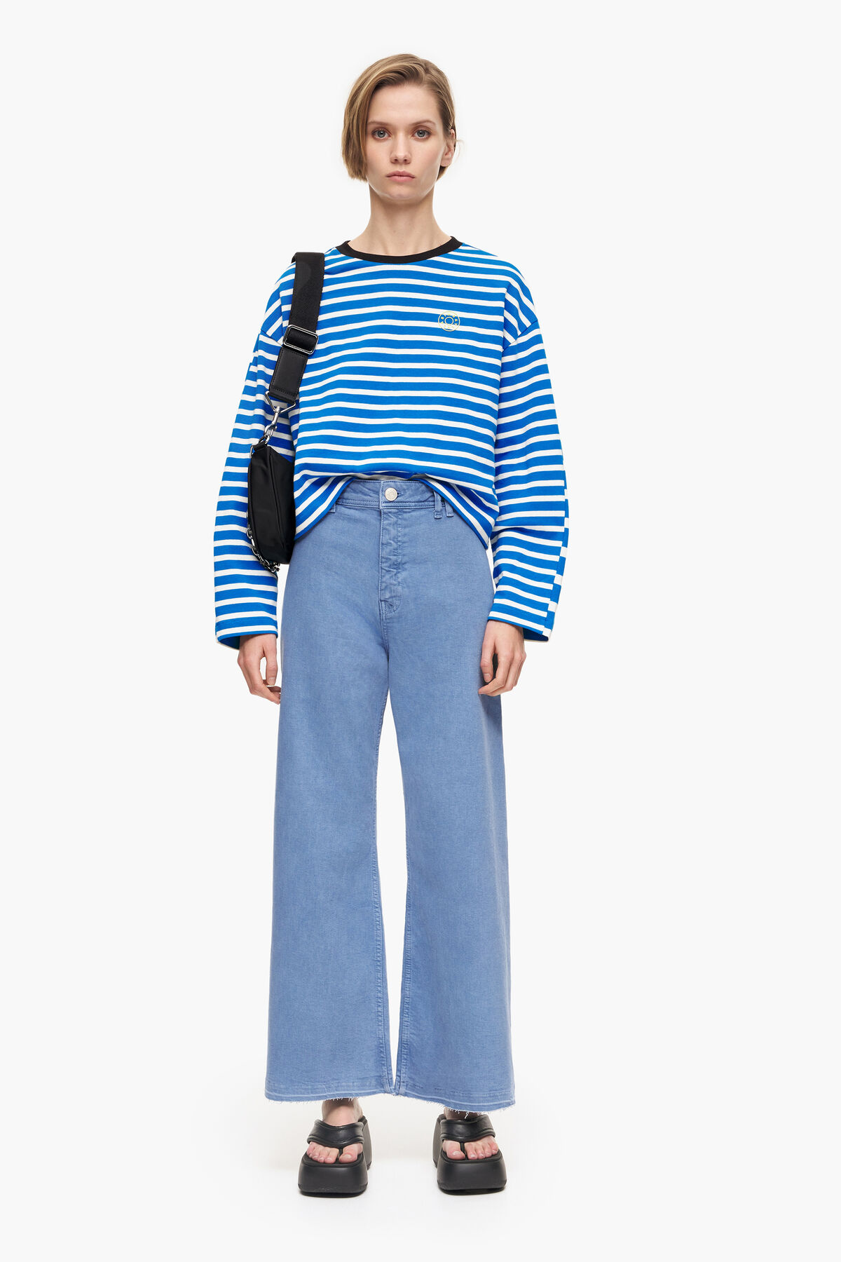 CULOTTE - Vaquero alto azul