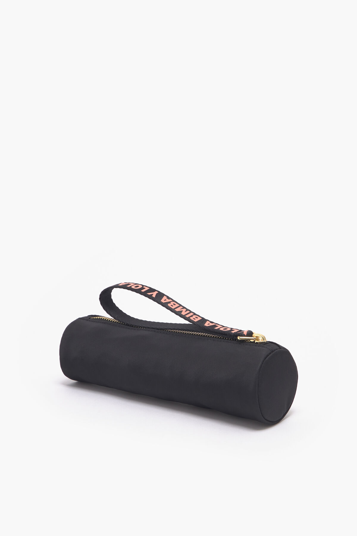 Estuche cilíndrico nylon negro