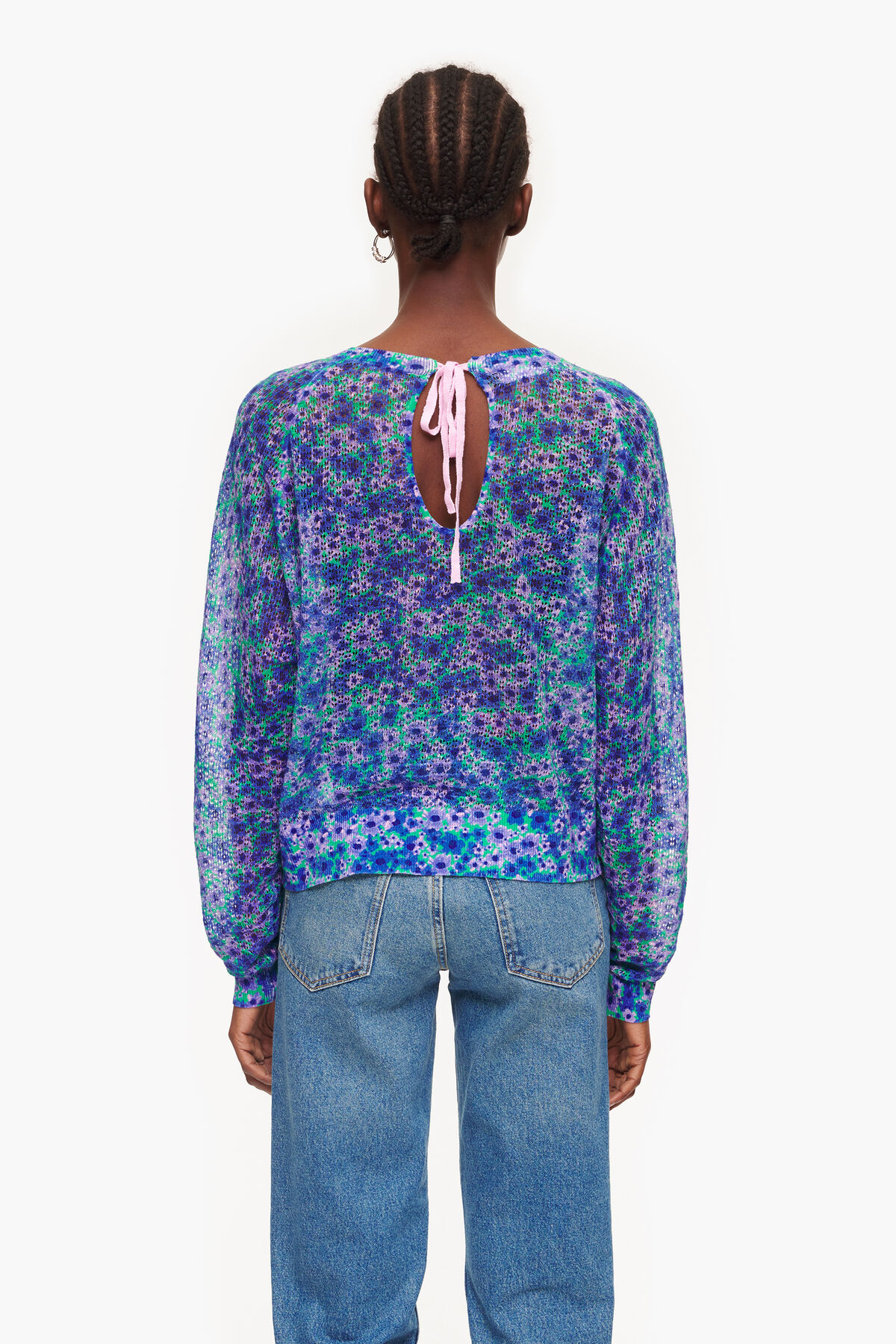 Jersey lino print Flowers Full