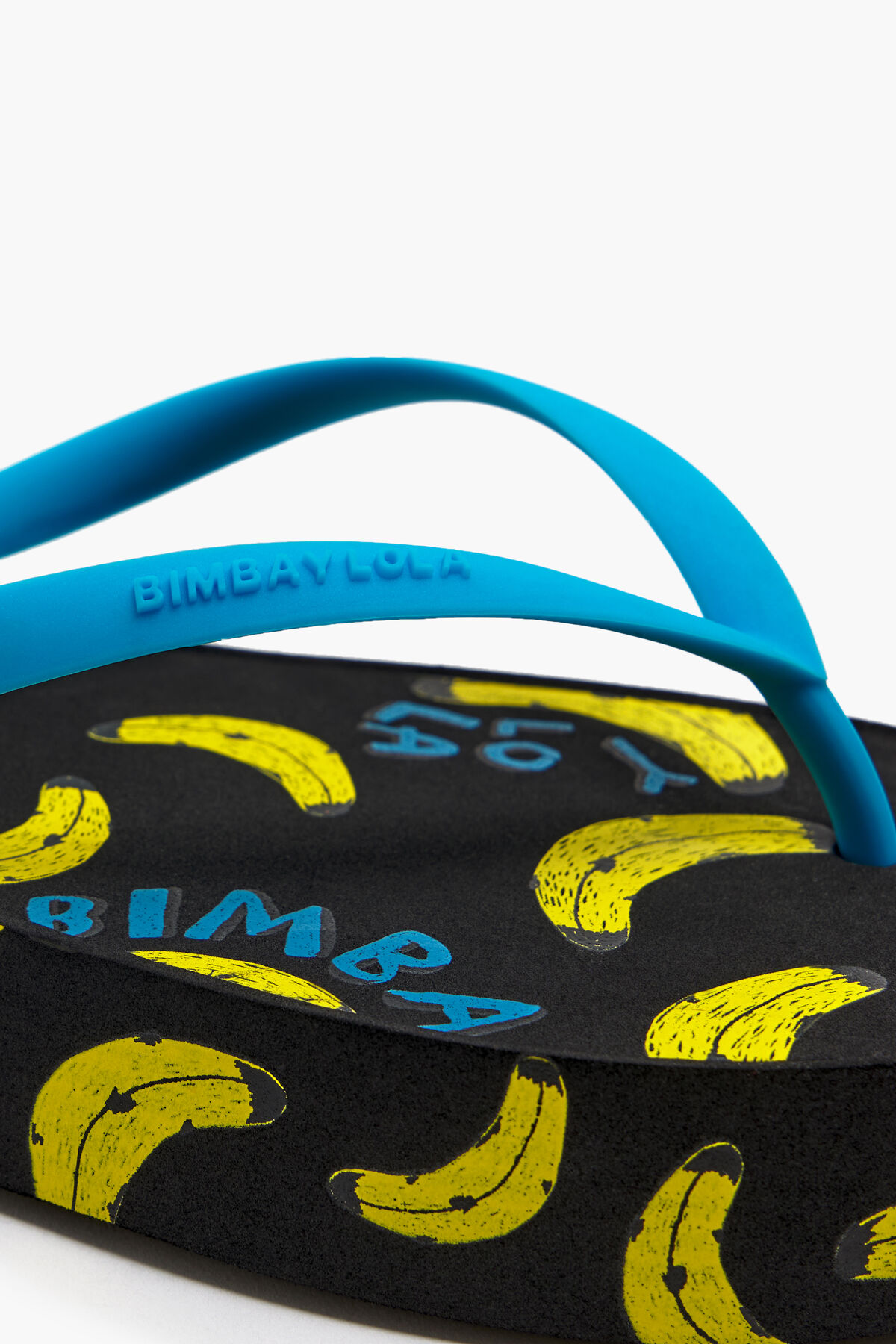 Chancla print Bananas blanca