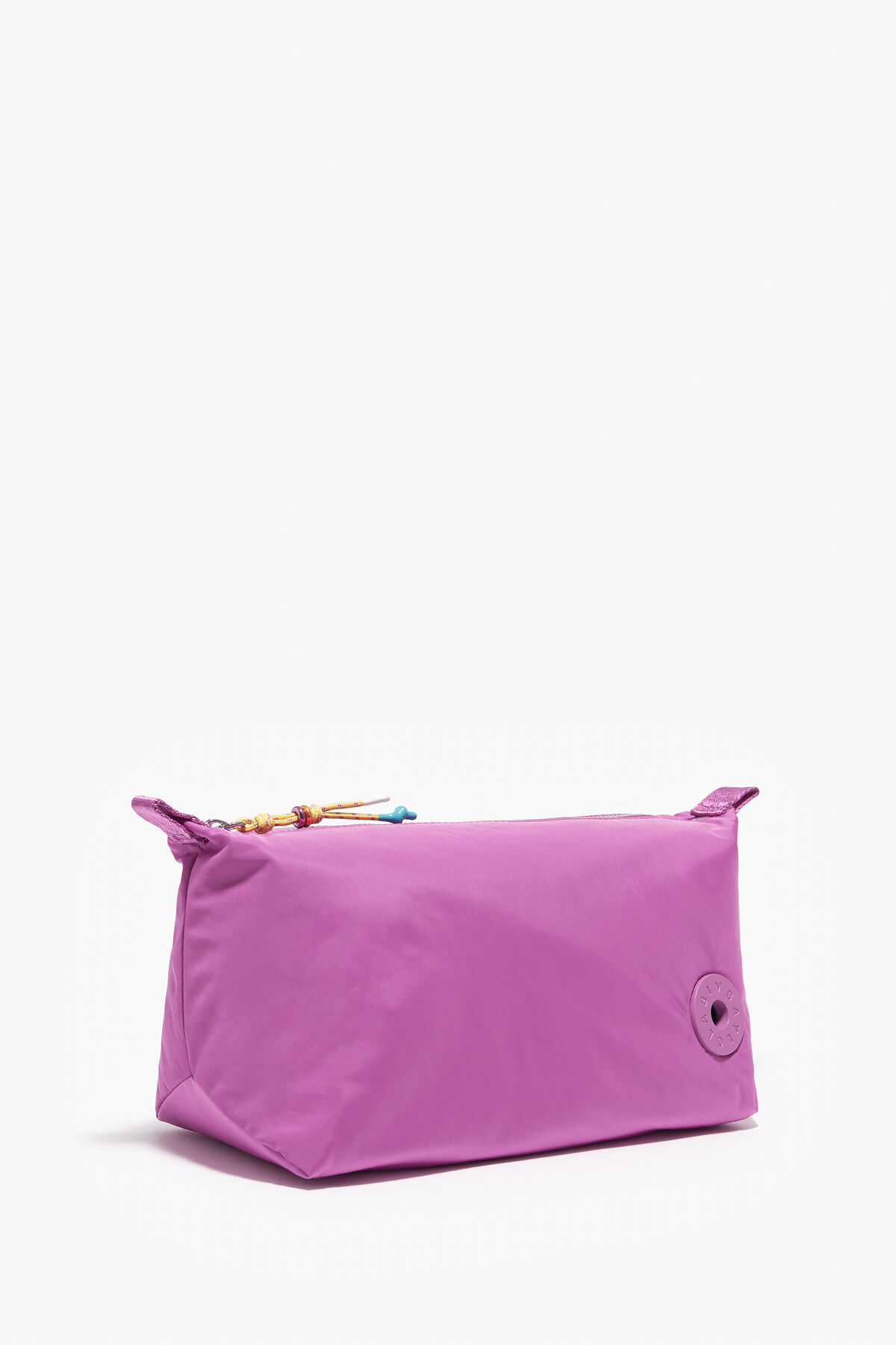 Neceser trapecio L nylon violeta