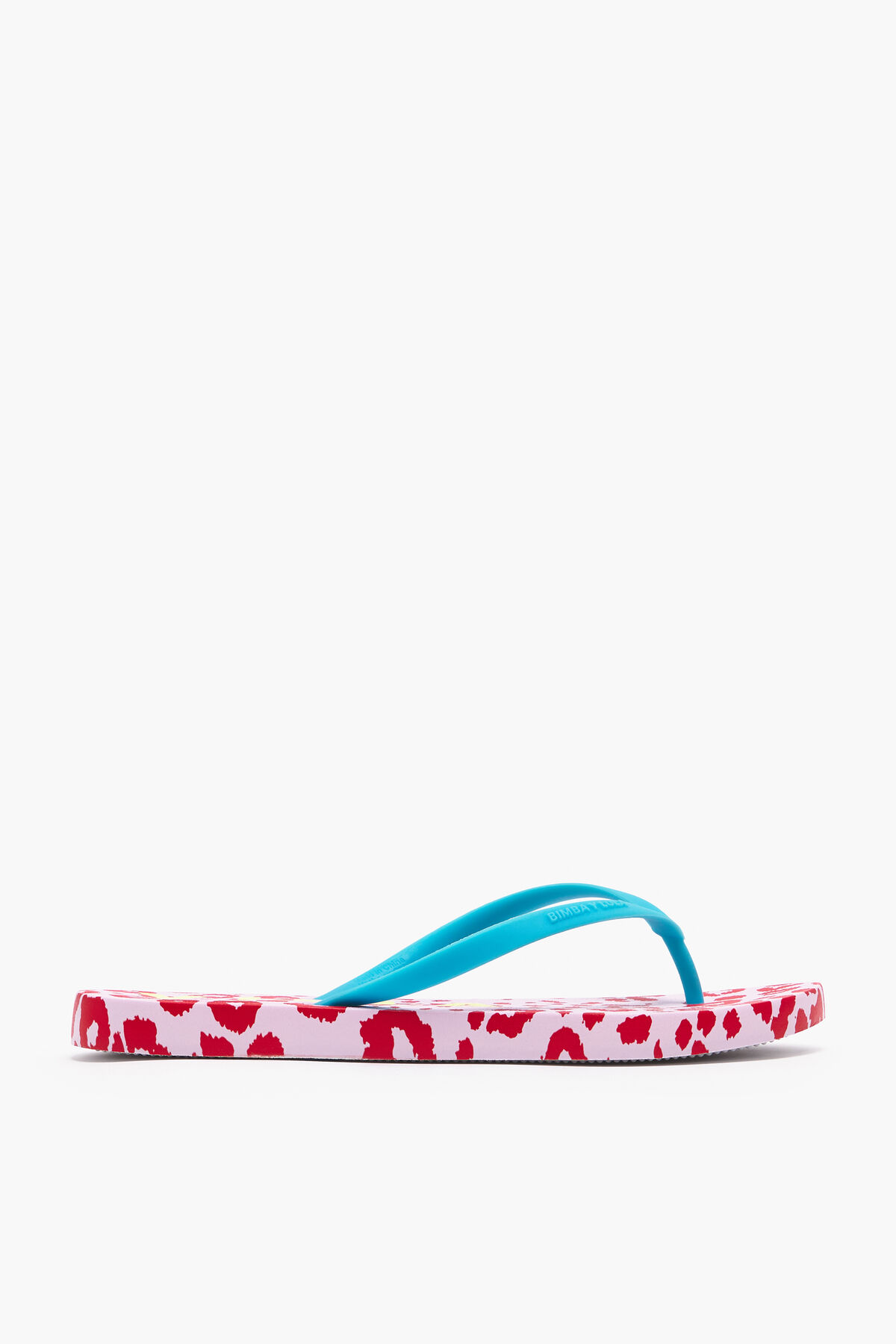Chancla print Leopard rojo