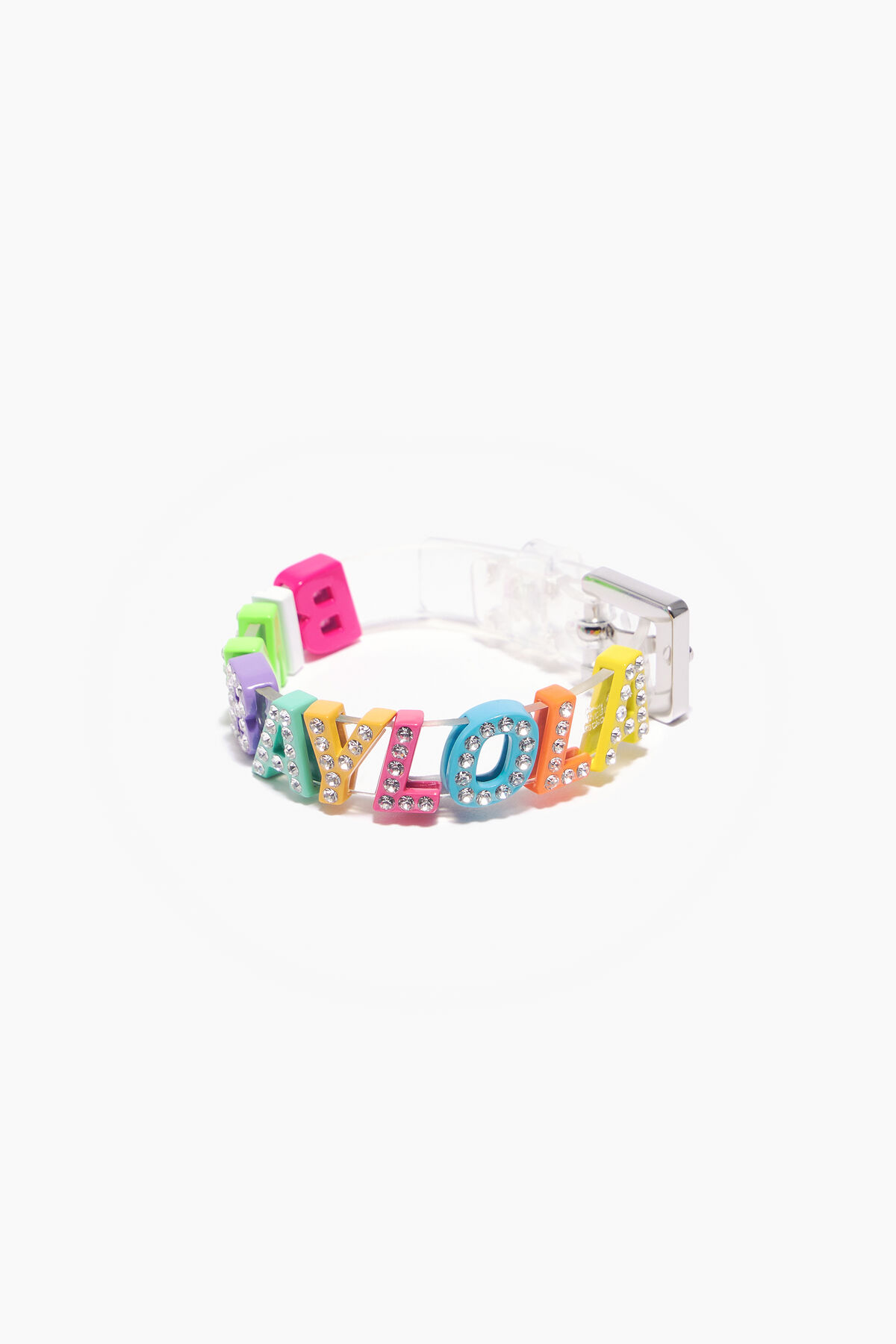 Pulsera letras logo transparente