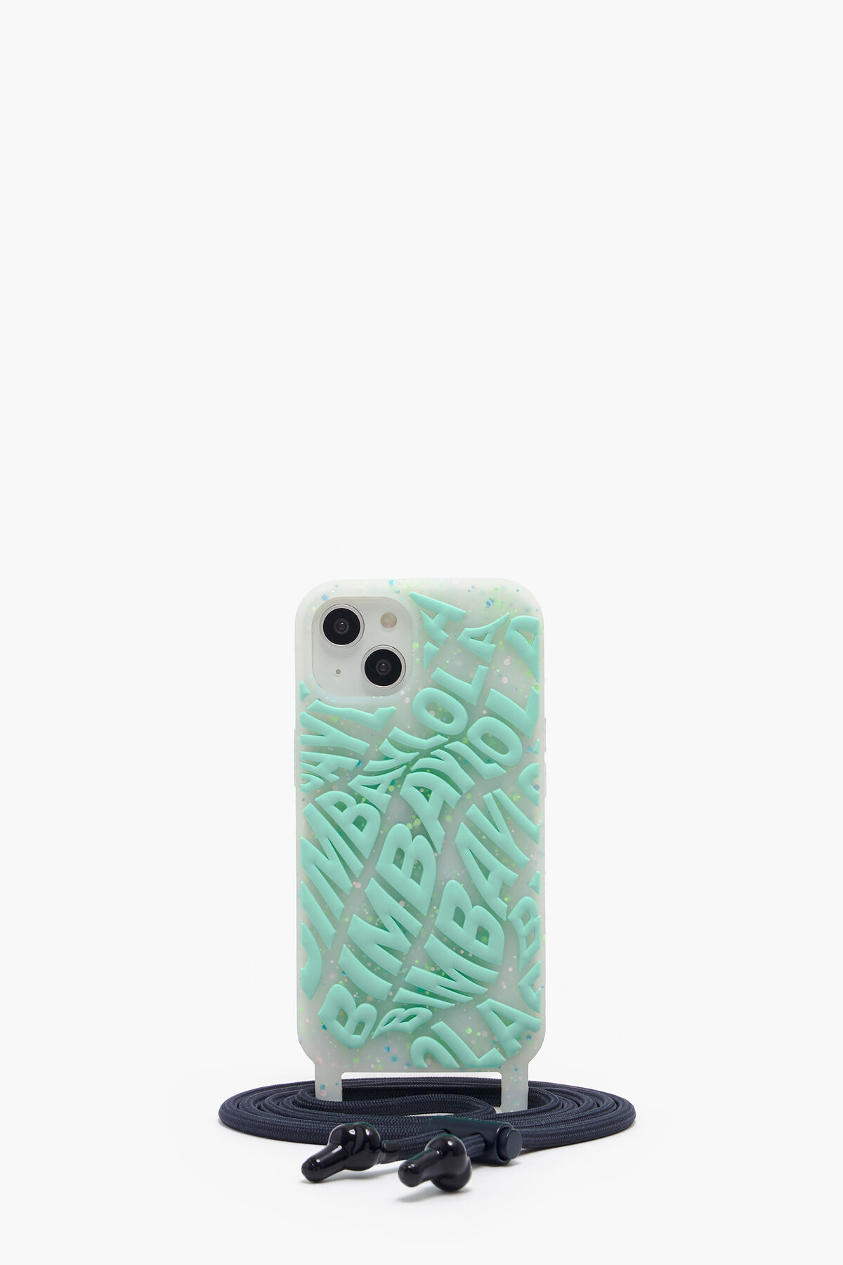 Funda iPhone 14 transparente logo aguamarina