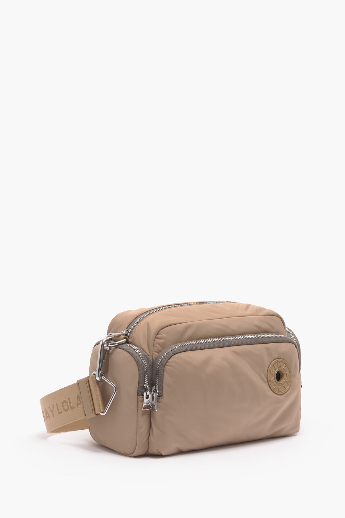 Bolso bandolera M nylon camel
