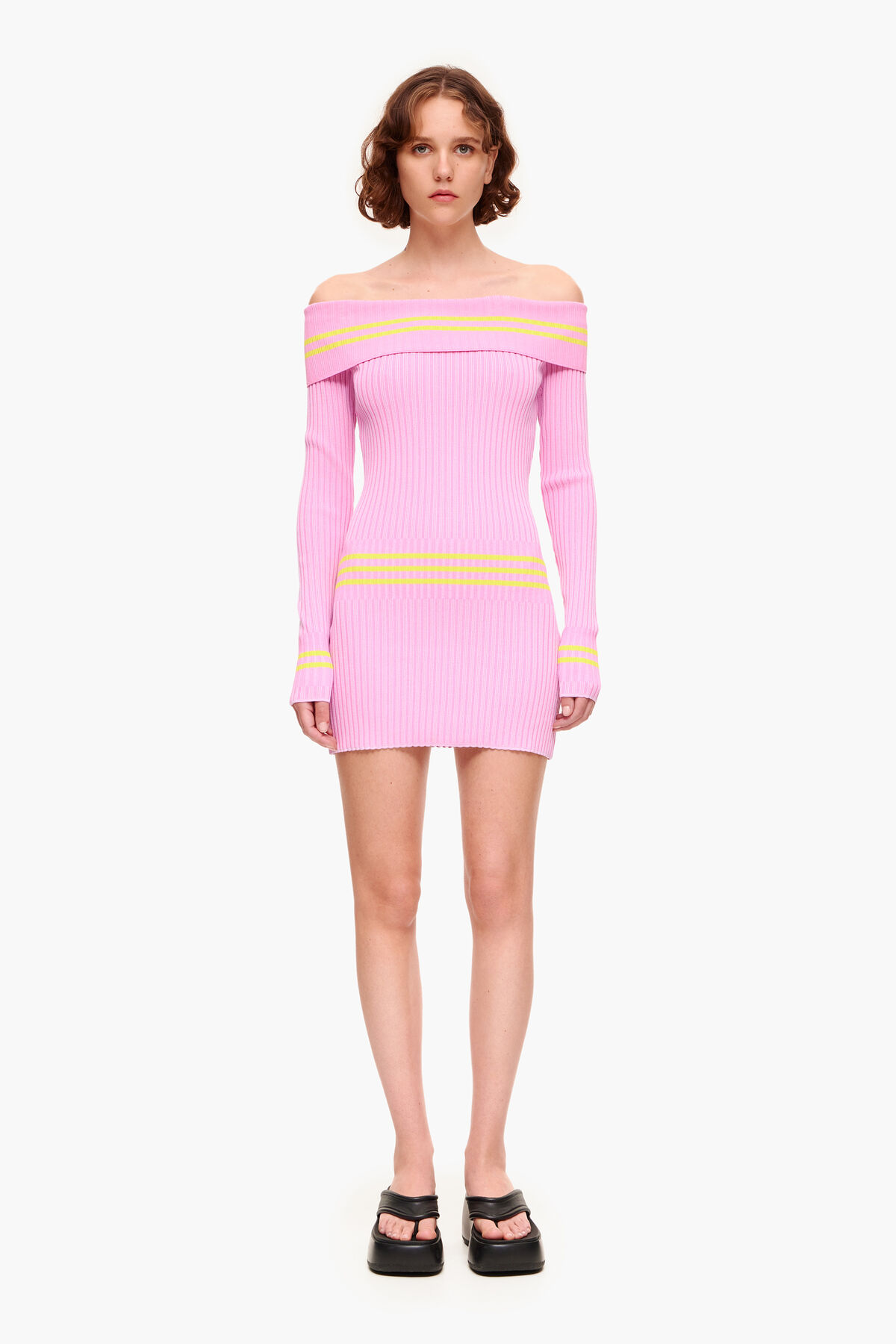 Vestido ajustado mini rosa