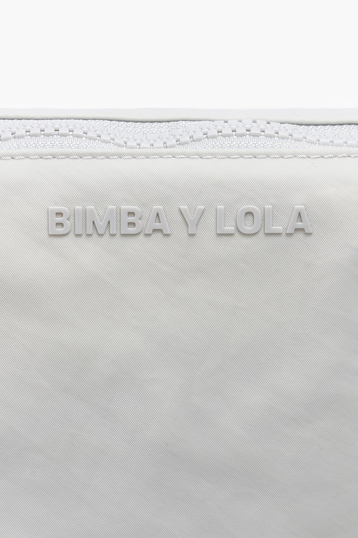 Neceser trapecio L nylon gris hielo