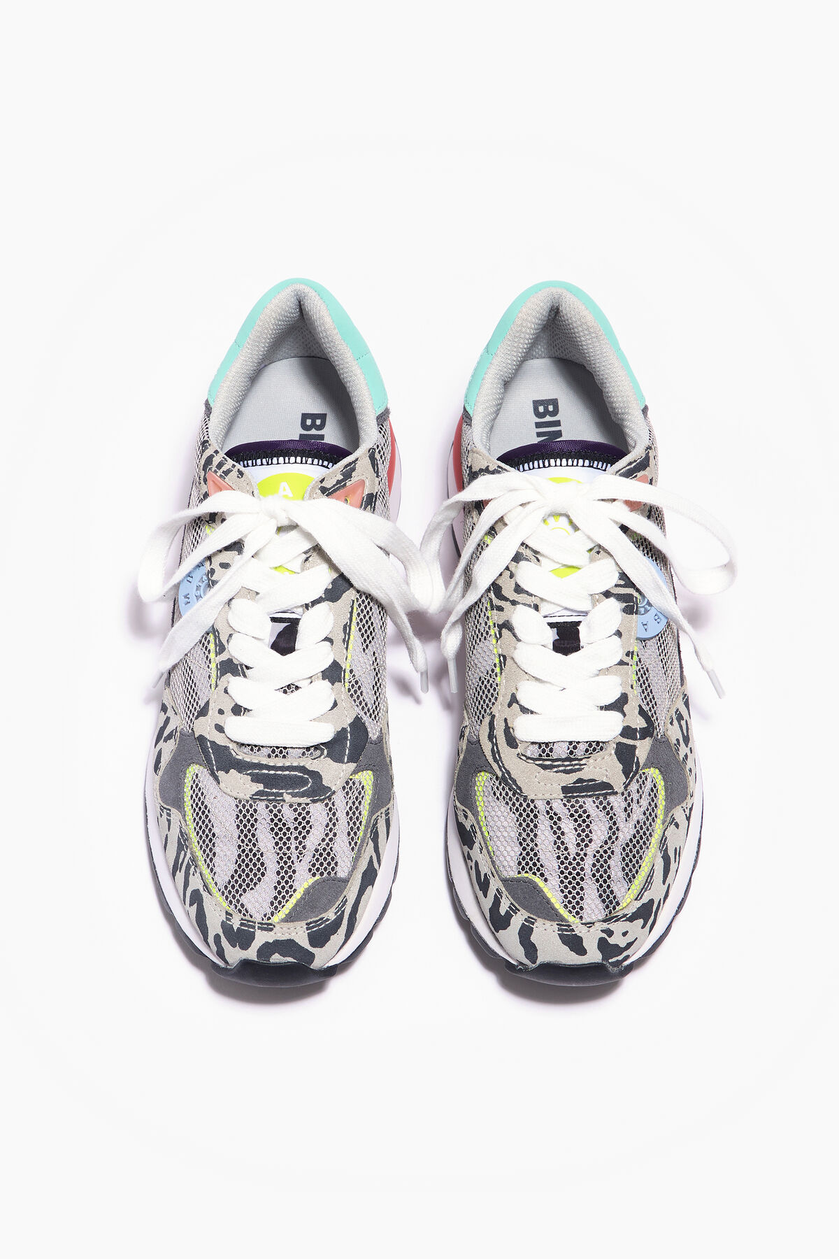 Deportiva jogger Chimo print gris