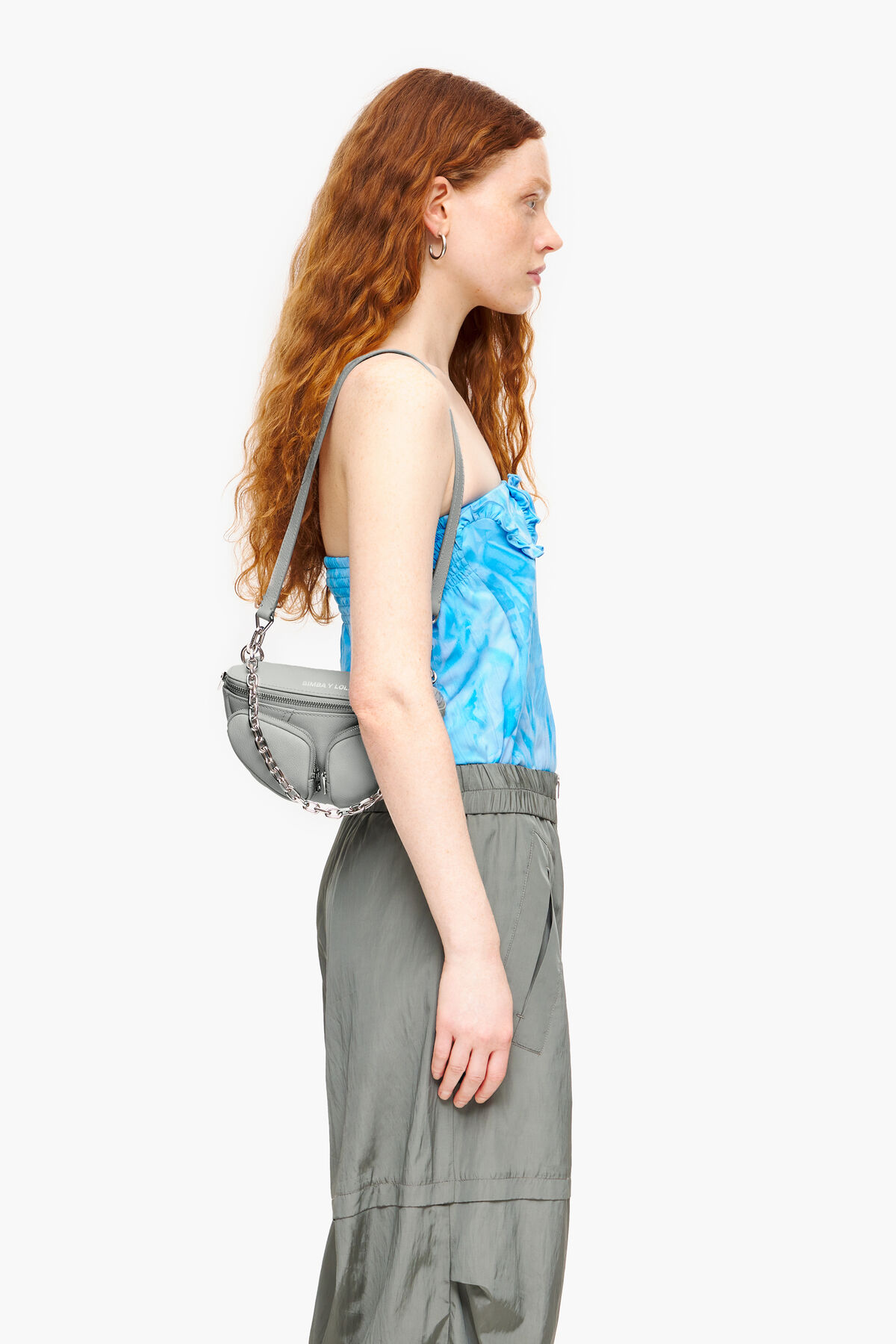 Bolso riñonera Pocket XS piel gris