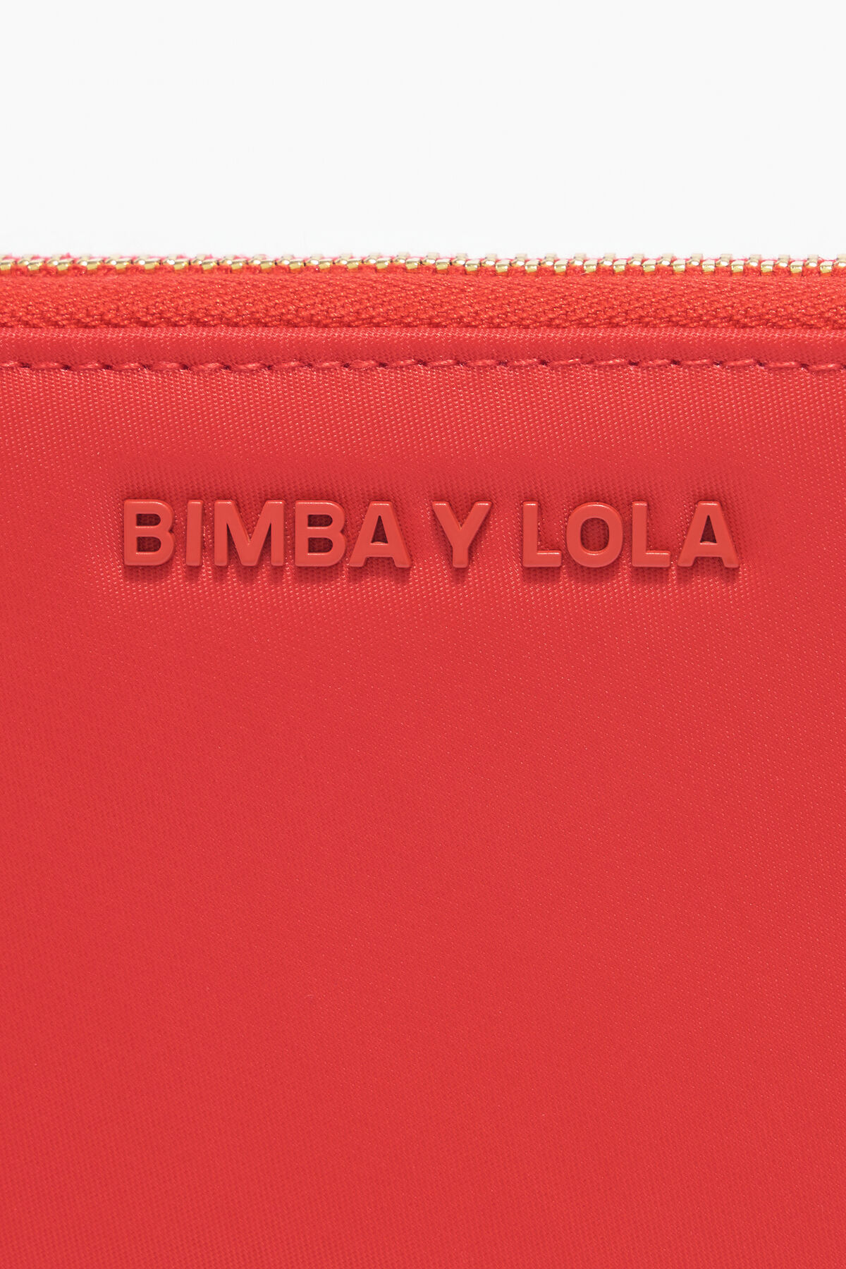Billetera libro nylon roja