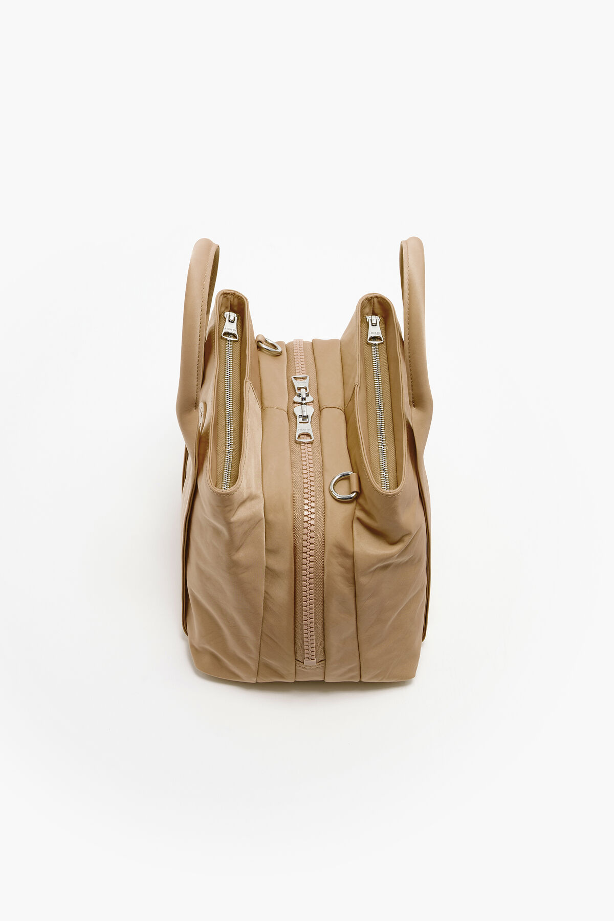 Bolso tote S nylon tostado