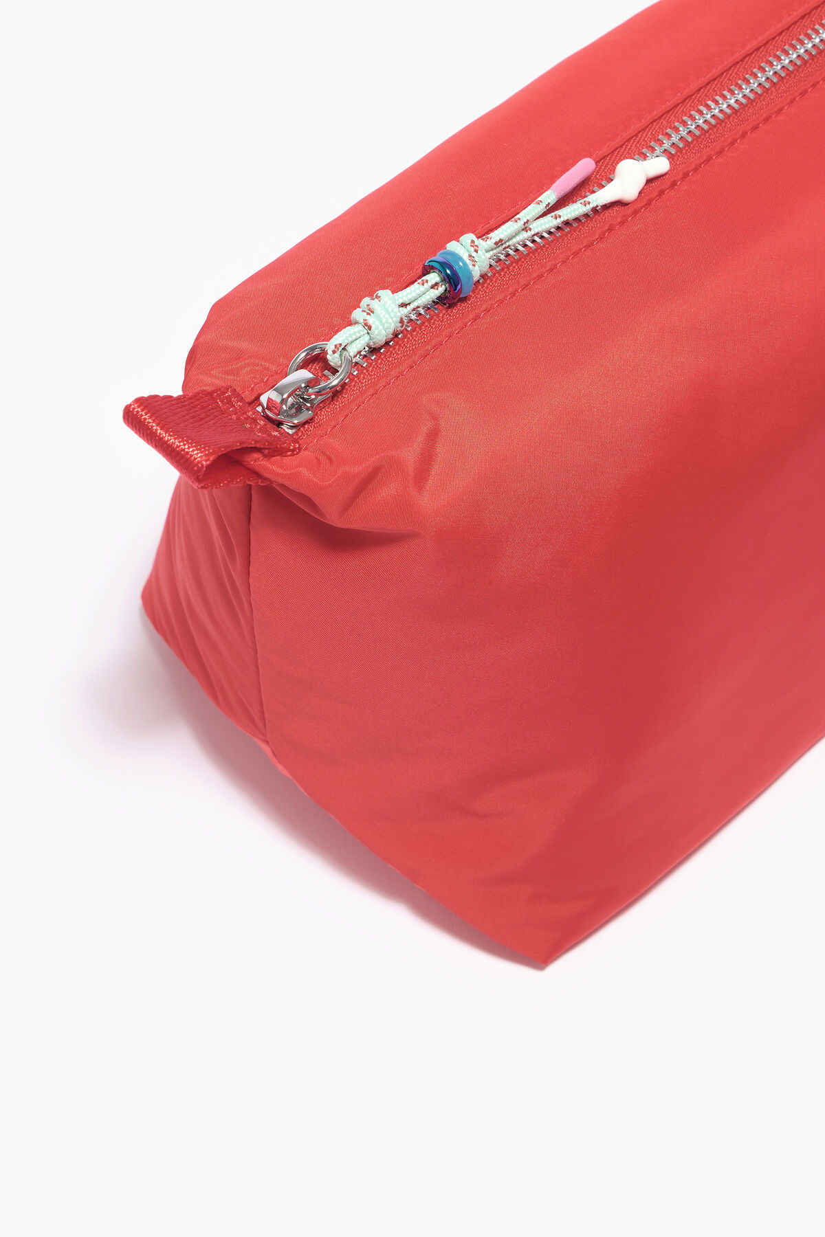 Neceser trapecio L nylon tomate