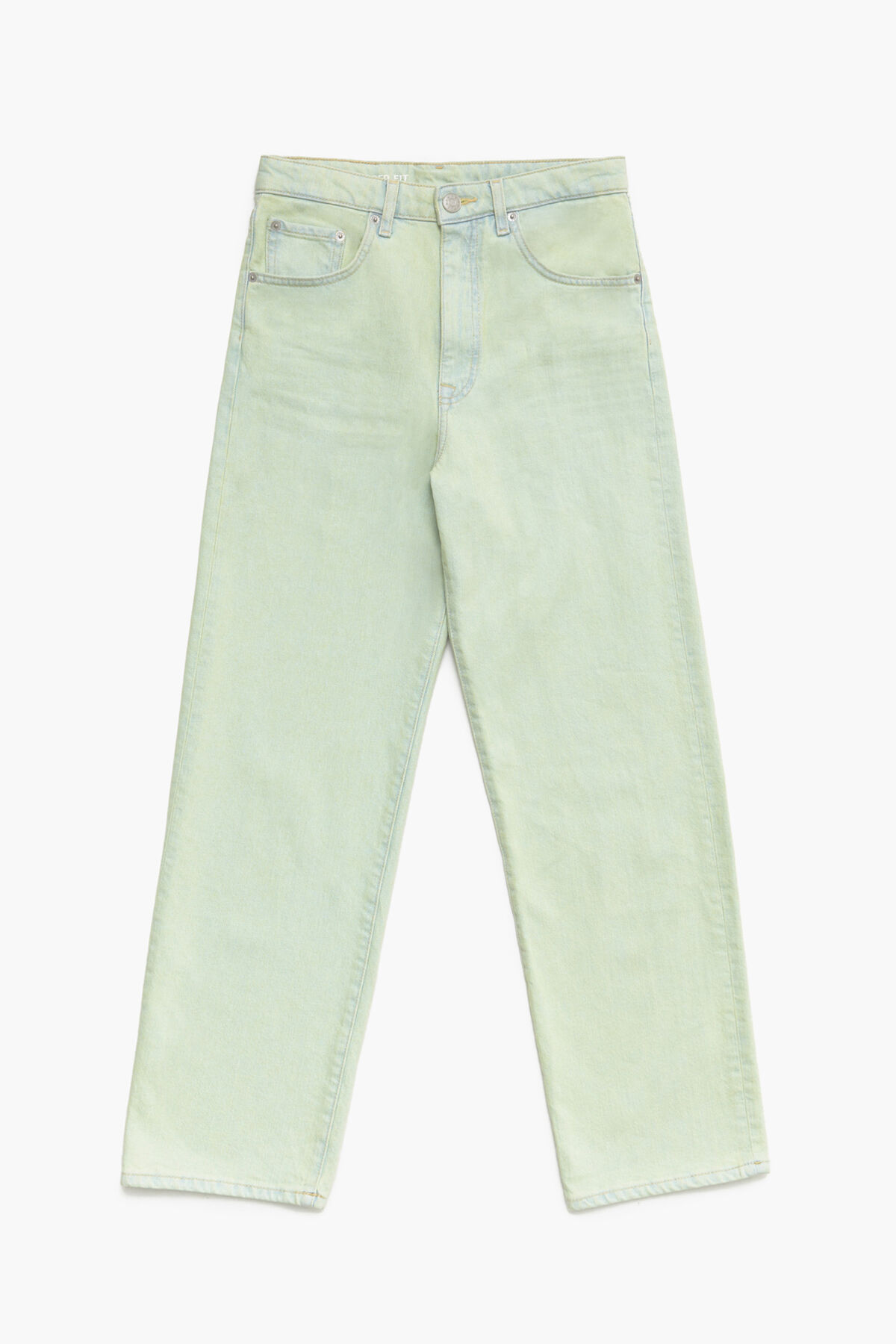 STRAIGHT CROPPED - Vaquero recto menta