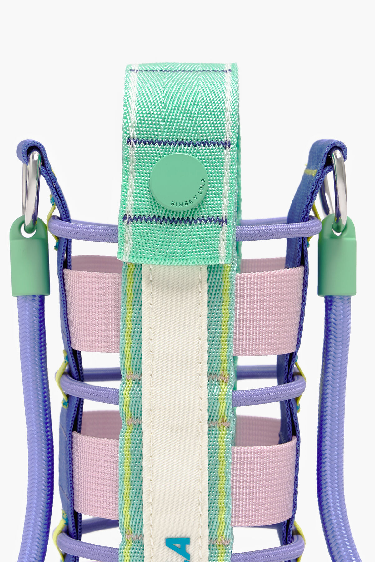 Funda botella nylon rosa