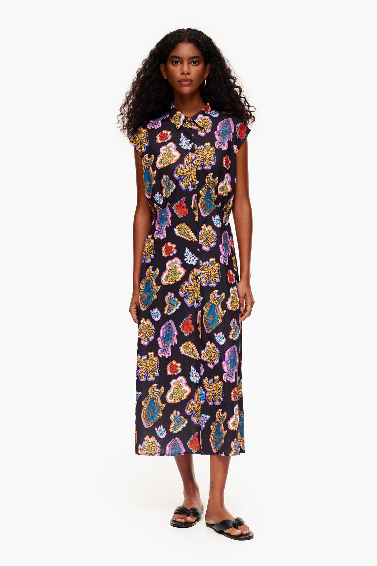 Vestido largo Fish Sea negro