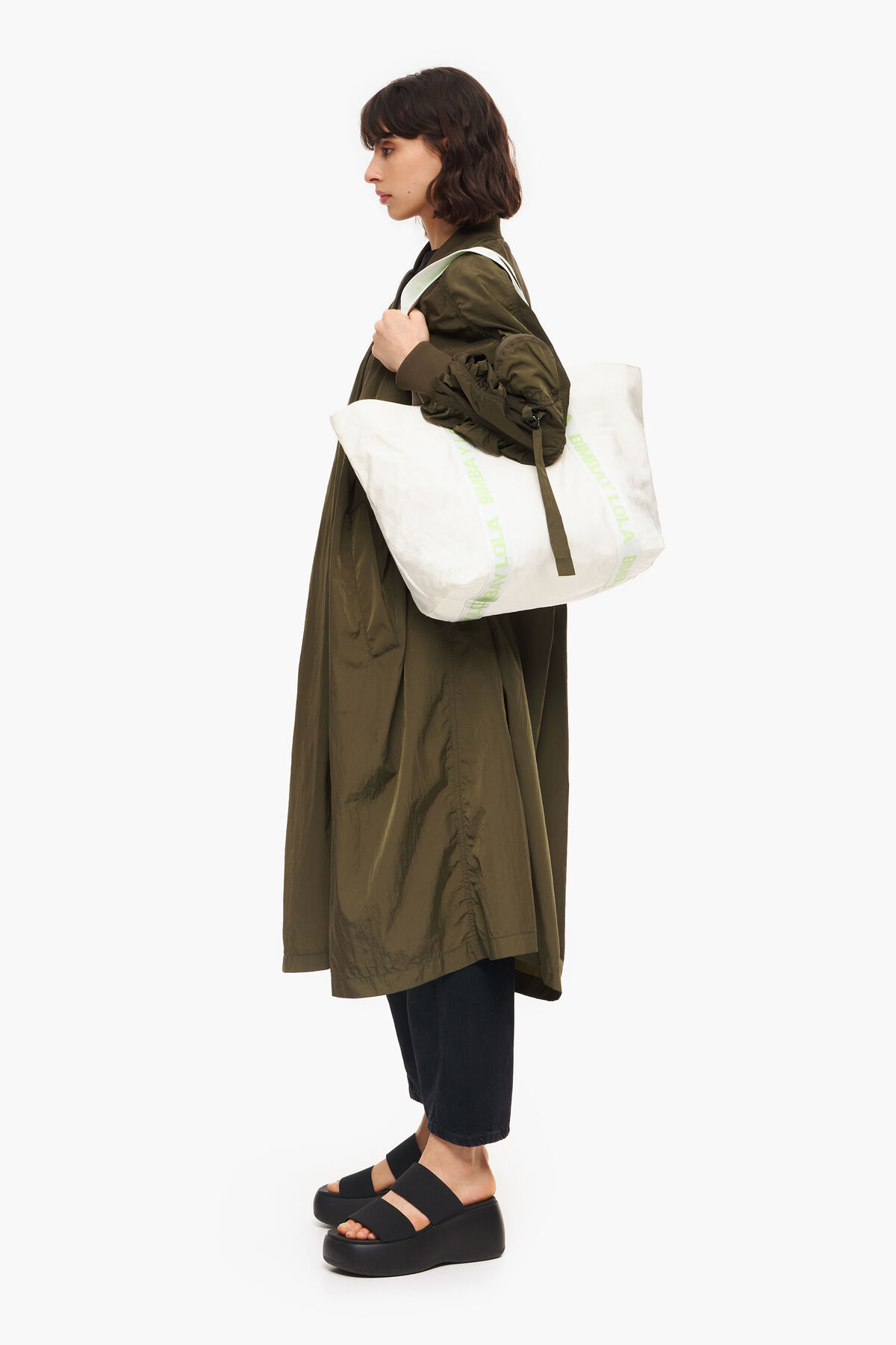 Bolso shopper XL nylon piedra