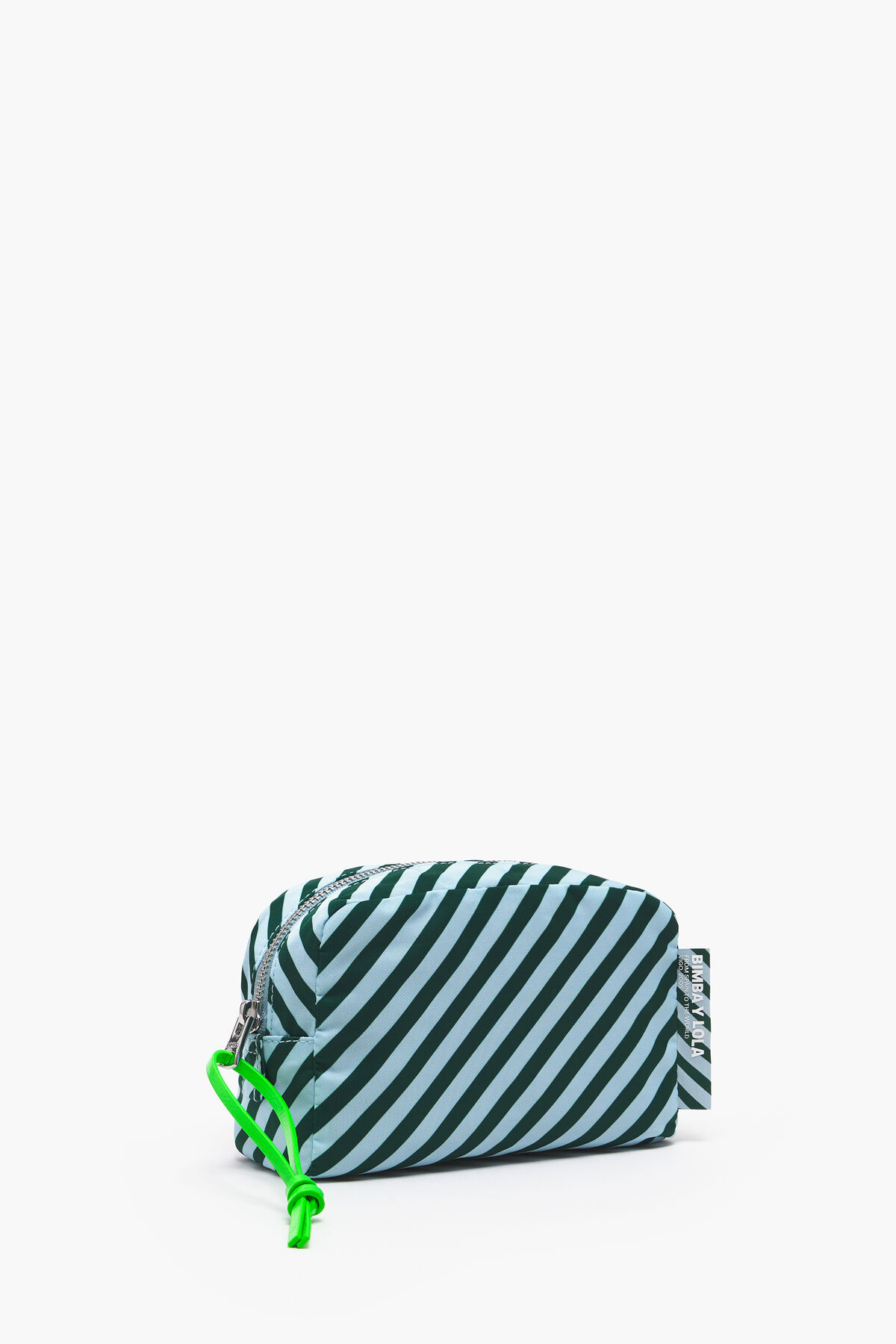 Neceser rectangular M rayas verde