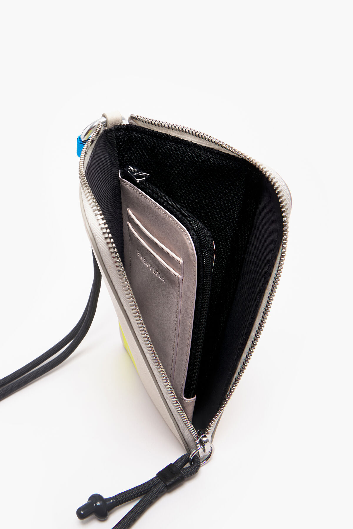 Minibolso rectangular piel blanco roto