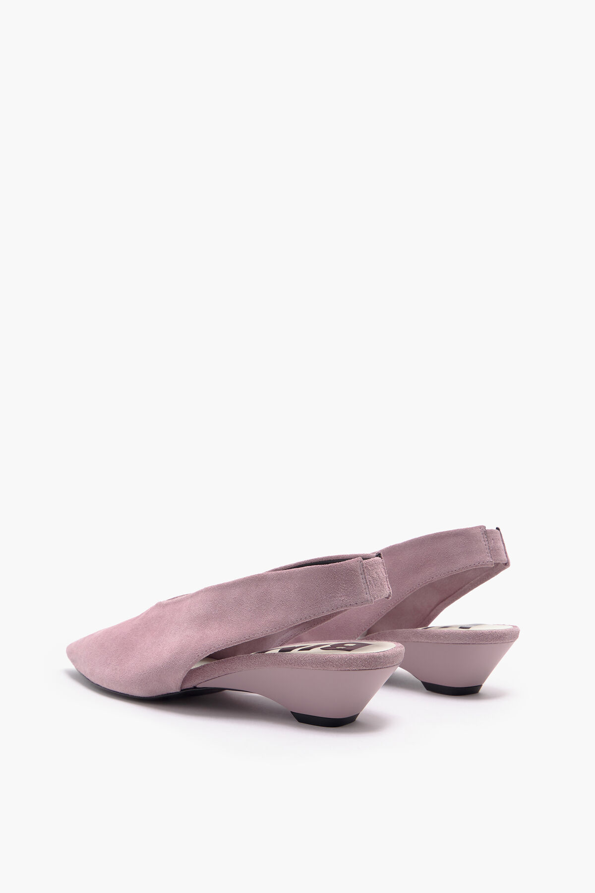 Zapato salón serraje rosa