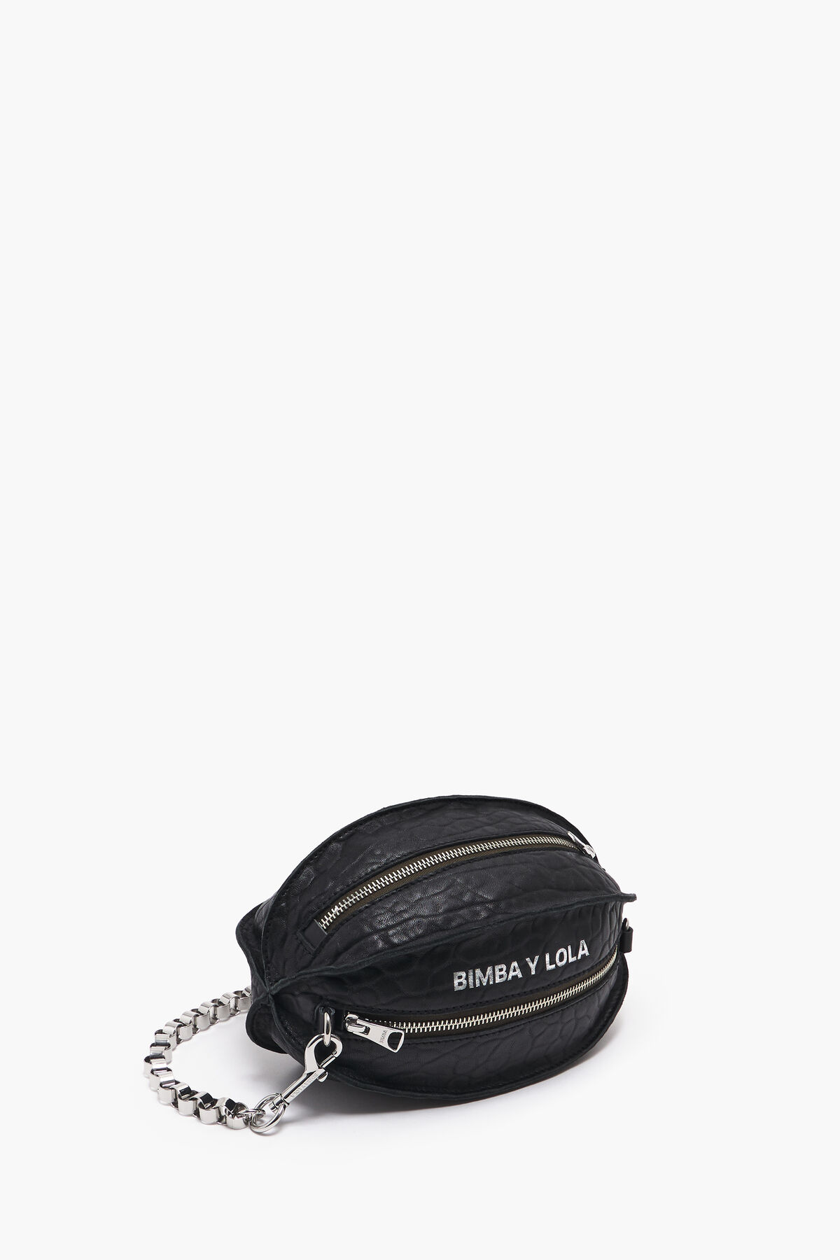 Bolso Pelota S piel negro