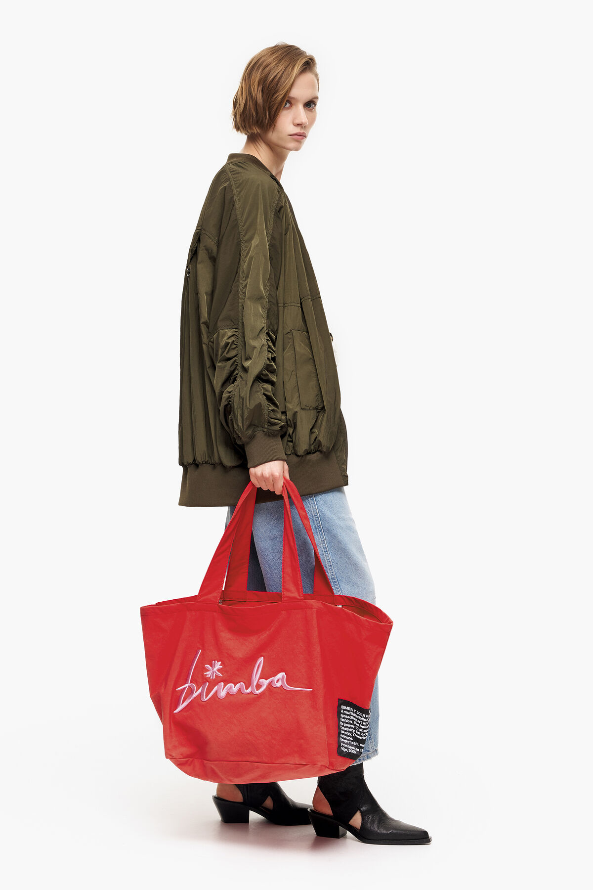 Bolsa shopper XL nylon rojo