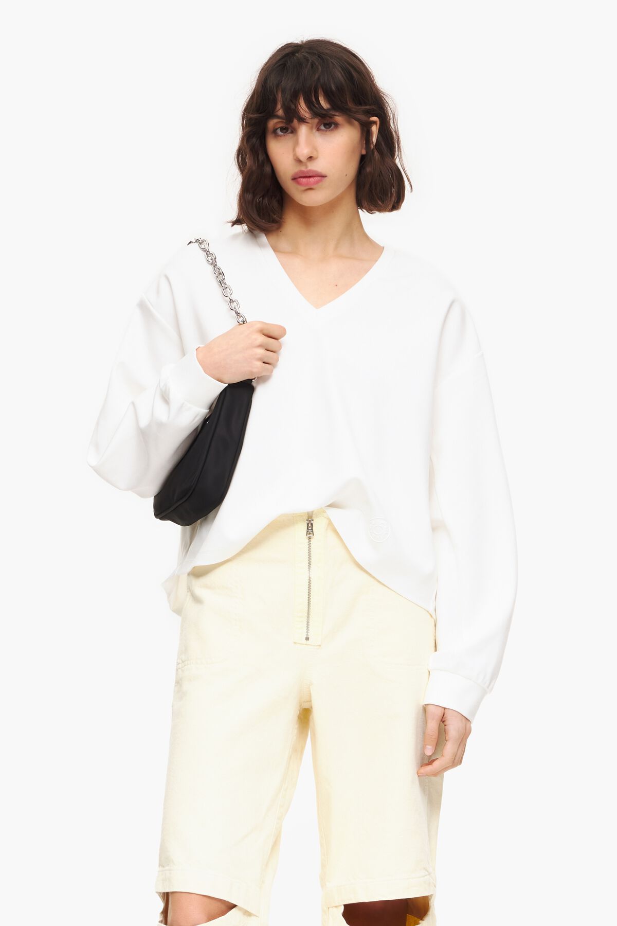 Camiseta punto roma blanca